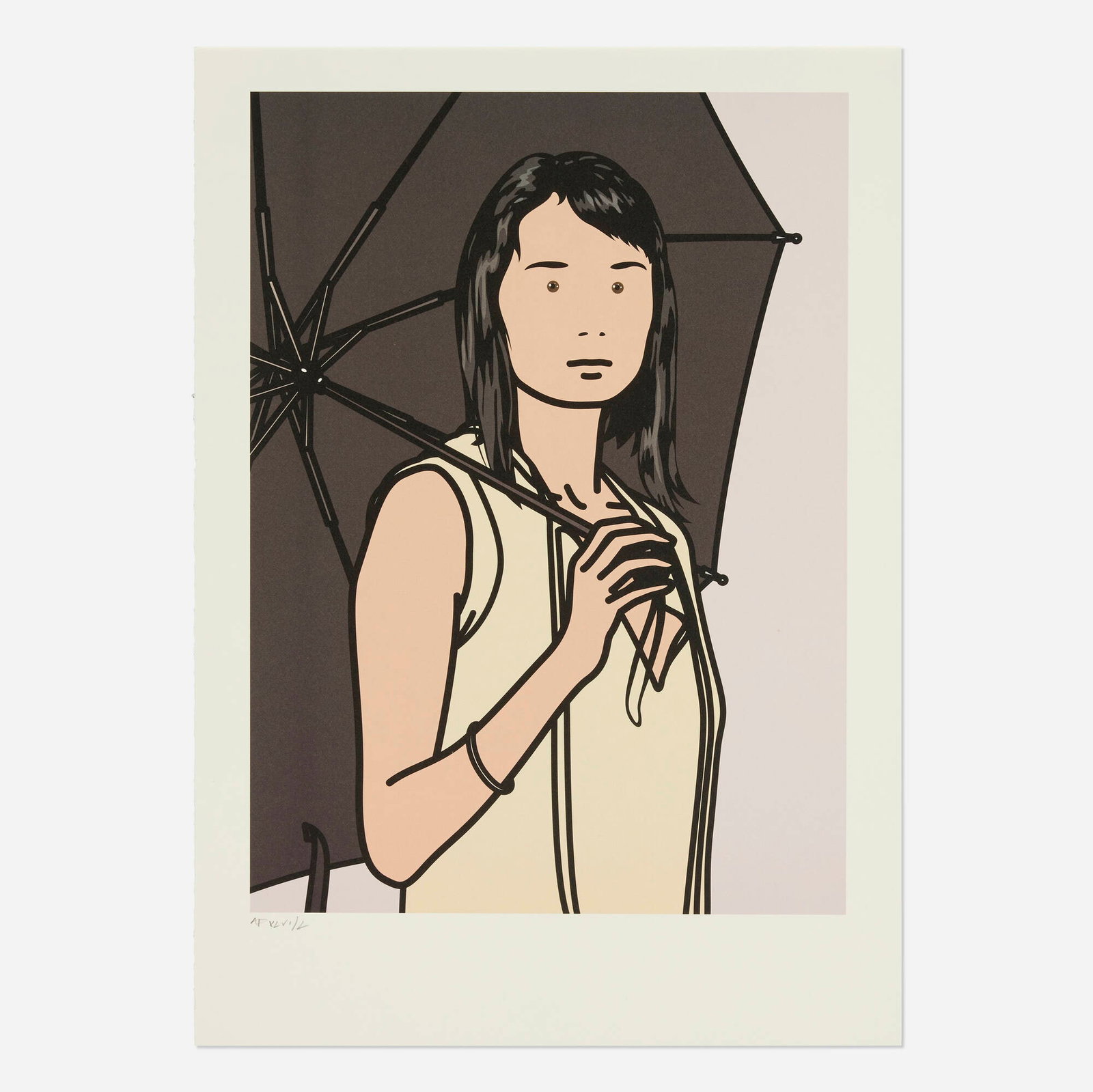 Julian Opie, Hijri with Umbrella (1 of 2)