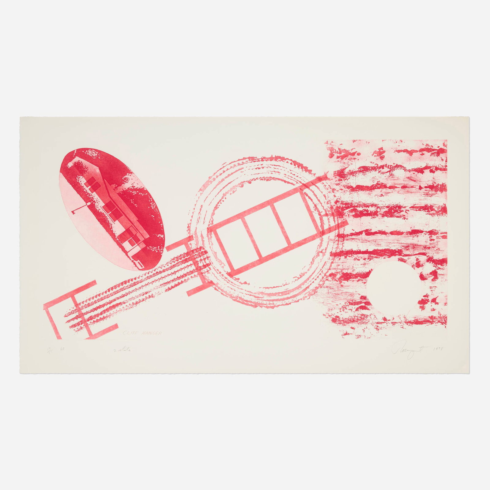 James Rosenquist, Cliff Hanger (2nd state) (1 of 2)