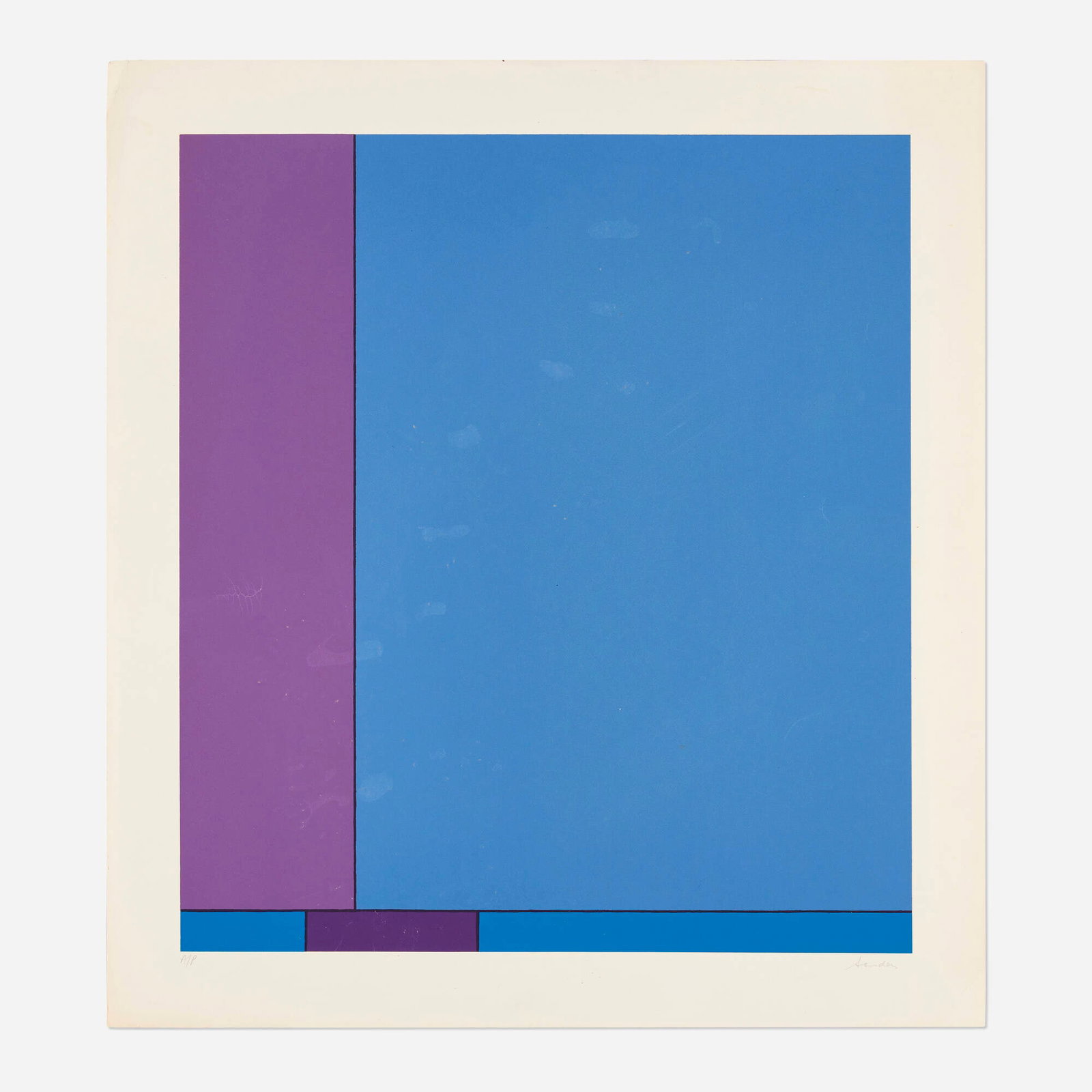 Ludwig Sander, Manitou: Ludwig Sander Manitou 1971 screenprint in colors image: 22 h x 19.75 w in (56 x 50 cm) sheet: 26 h x 23.75 w in (66 x 60 cm) Signed and numbered to lower edge 'AP Sander'. This work is an