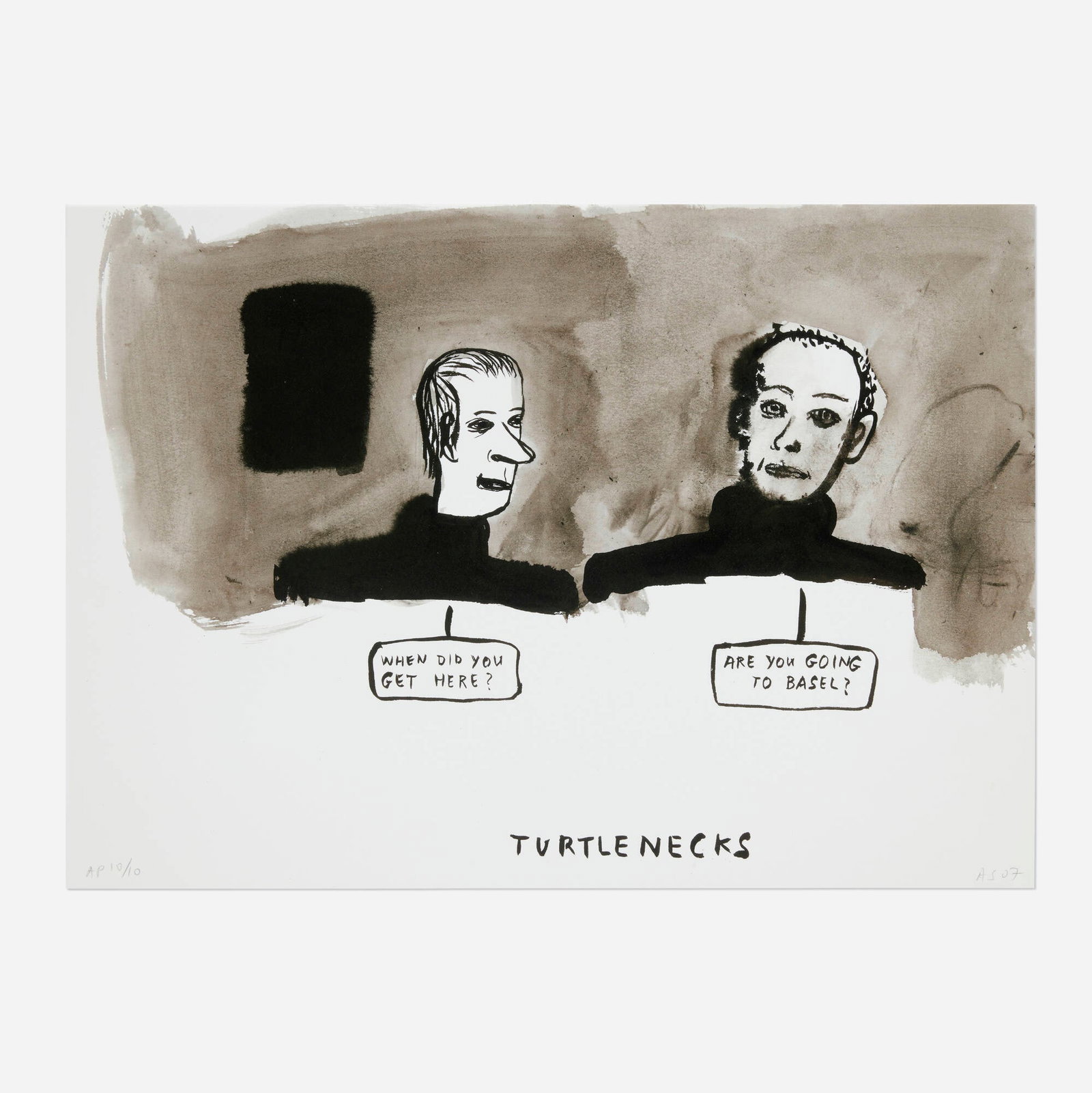 Amy Sillman, Turtlenecks: Amy Sillman Turtlenecks 2007 archival inkjet print 11.625 h x 16.625 w in (30 x 42 cm) Signed, dated, and numbered to lower edge 'AP 10/10 AS 07'. This work is artist's proof 10 of 10