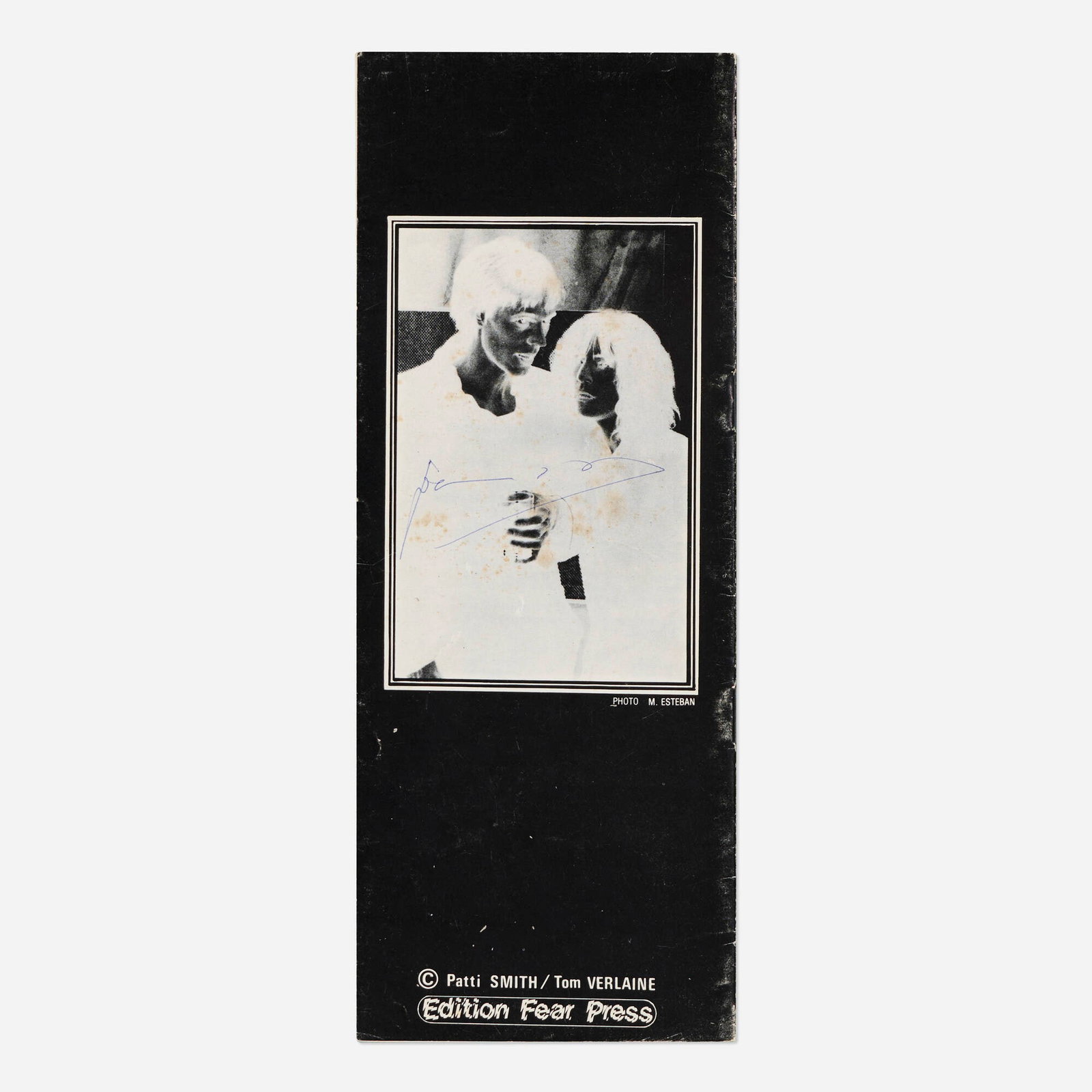 Patti Smith and Tom Verlaine, The Night / La Nuit: Patti Smith and Tom Verlaine The Night / La Nuit 1976 offset lithographs in bound booklets 10.5 h x 4 w in (27 x 10 cm) Signed to verso 'Patti Smith'. This work of 22 poems is from th