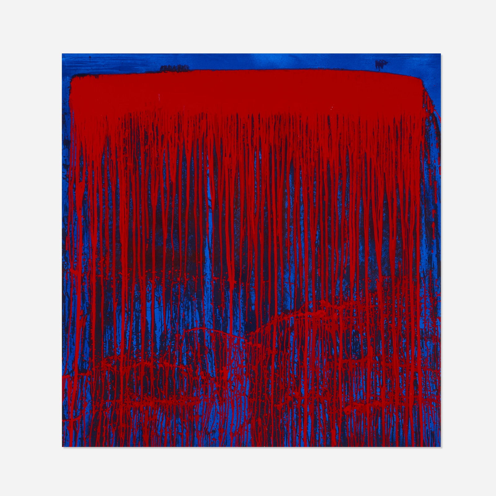 Pat Steir, Red/Blue Berlin Waterfall (1 of 3)