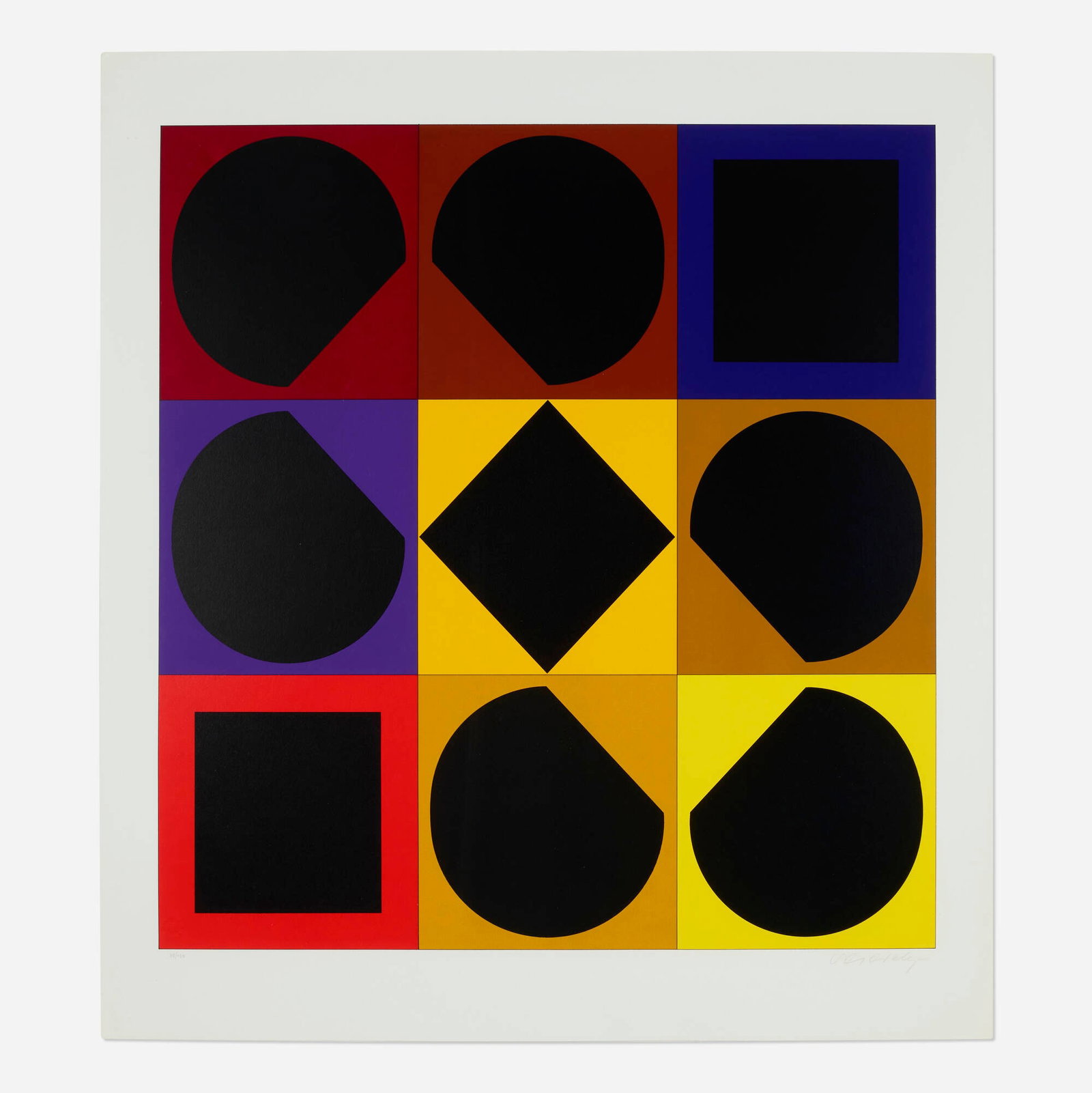 Victor Vasarely, Topaze (from the Lapidaire portfolio) (1 of 3)