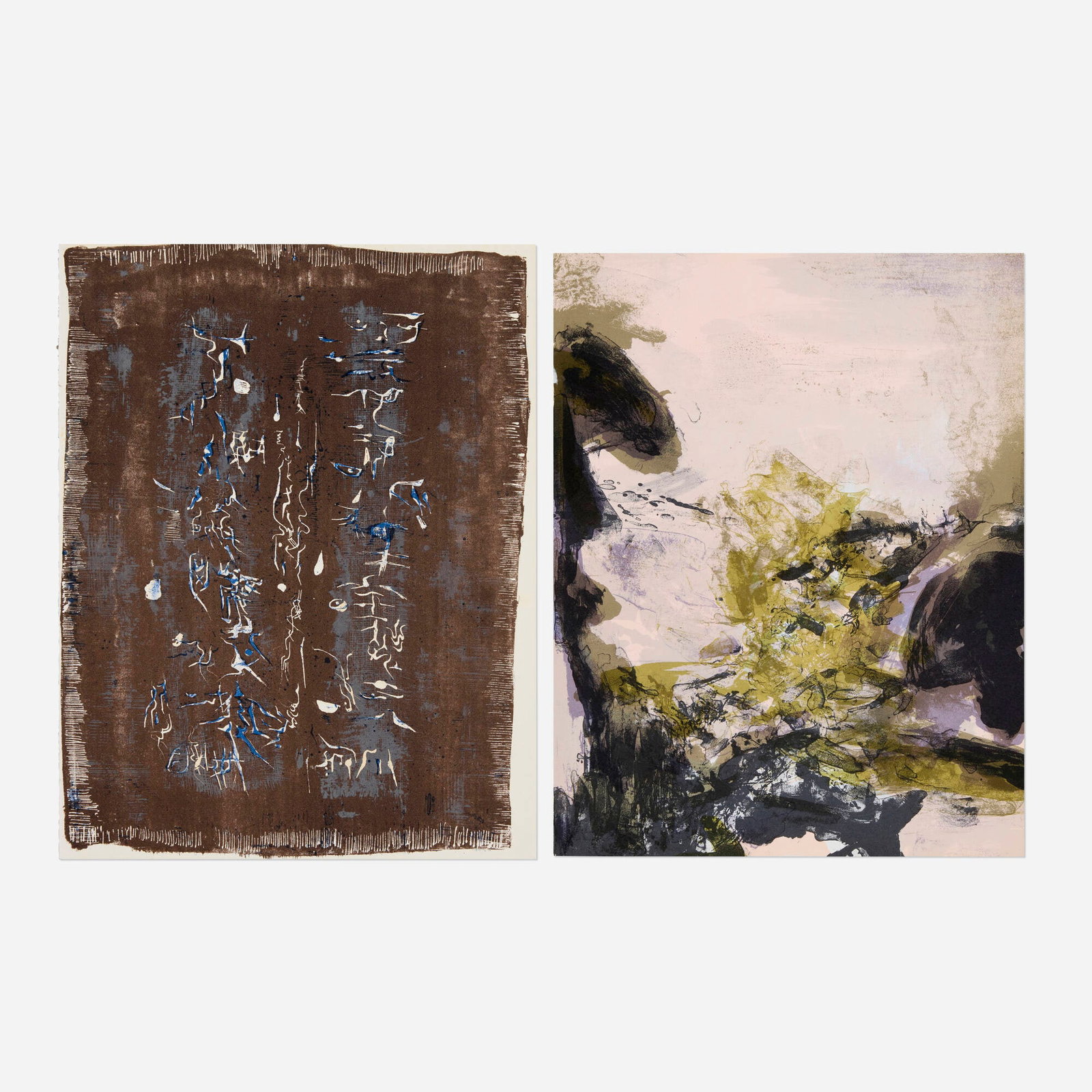 Zao Wou-Ki, Untitled (two works for XXe Siecle No. 37) (1 of 1)