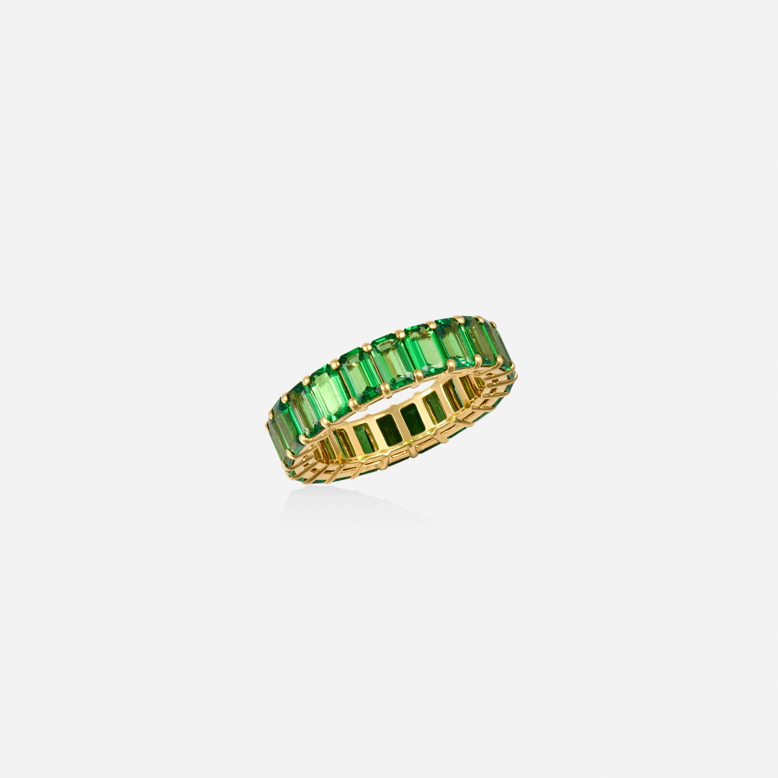 Tsavorite garnet and gold ring (1 of 2)