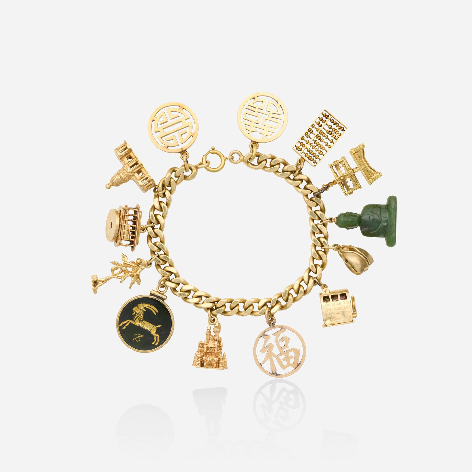 Gold charm bracelet (1 of 2)