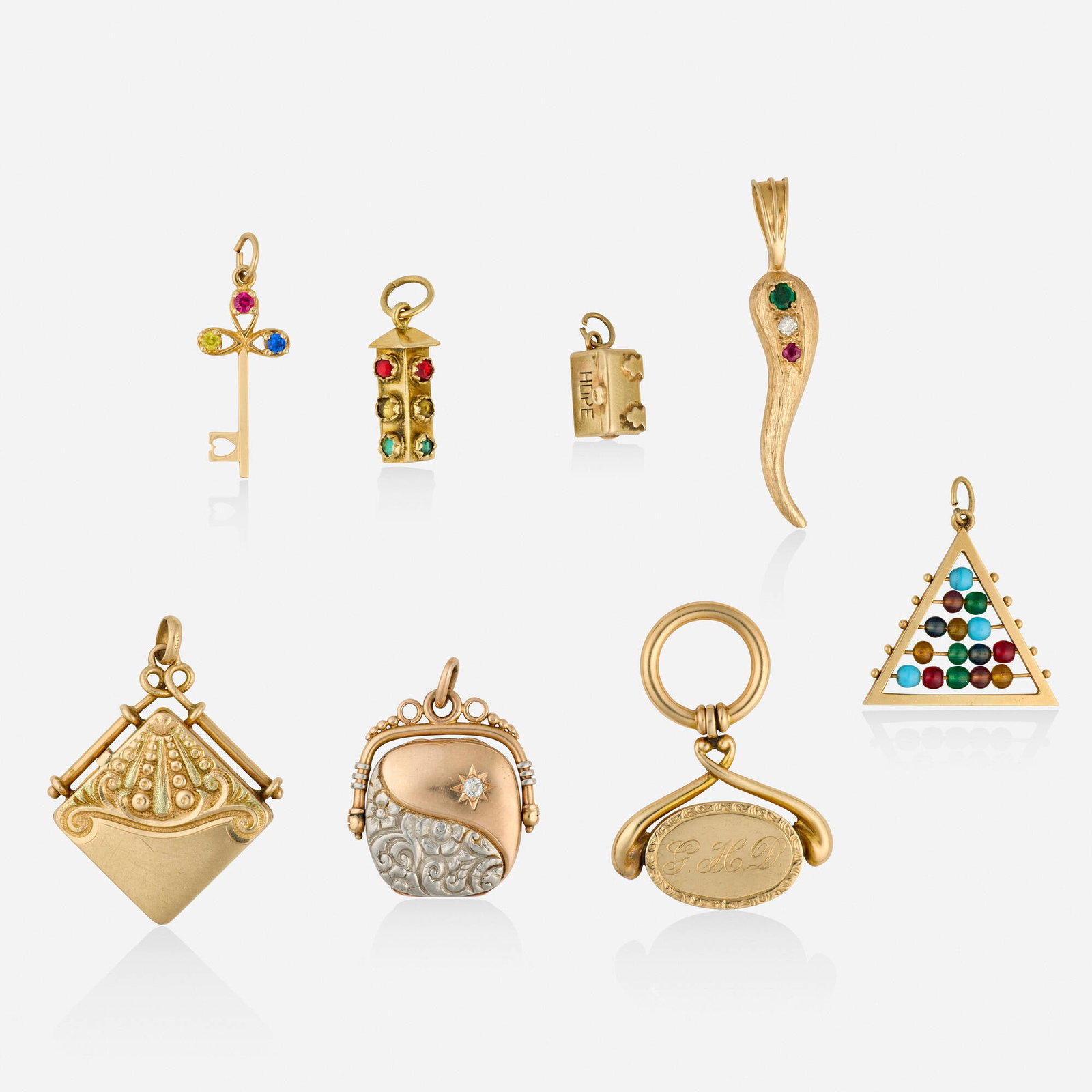 Group of gold charms (1 of 2)
