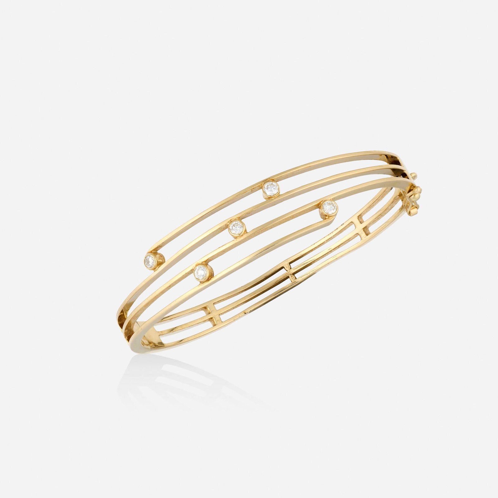 Diamond and gold bracelet (1 of 2)