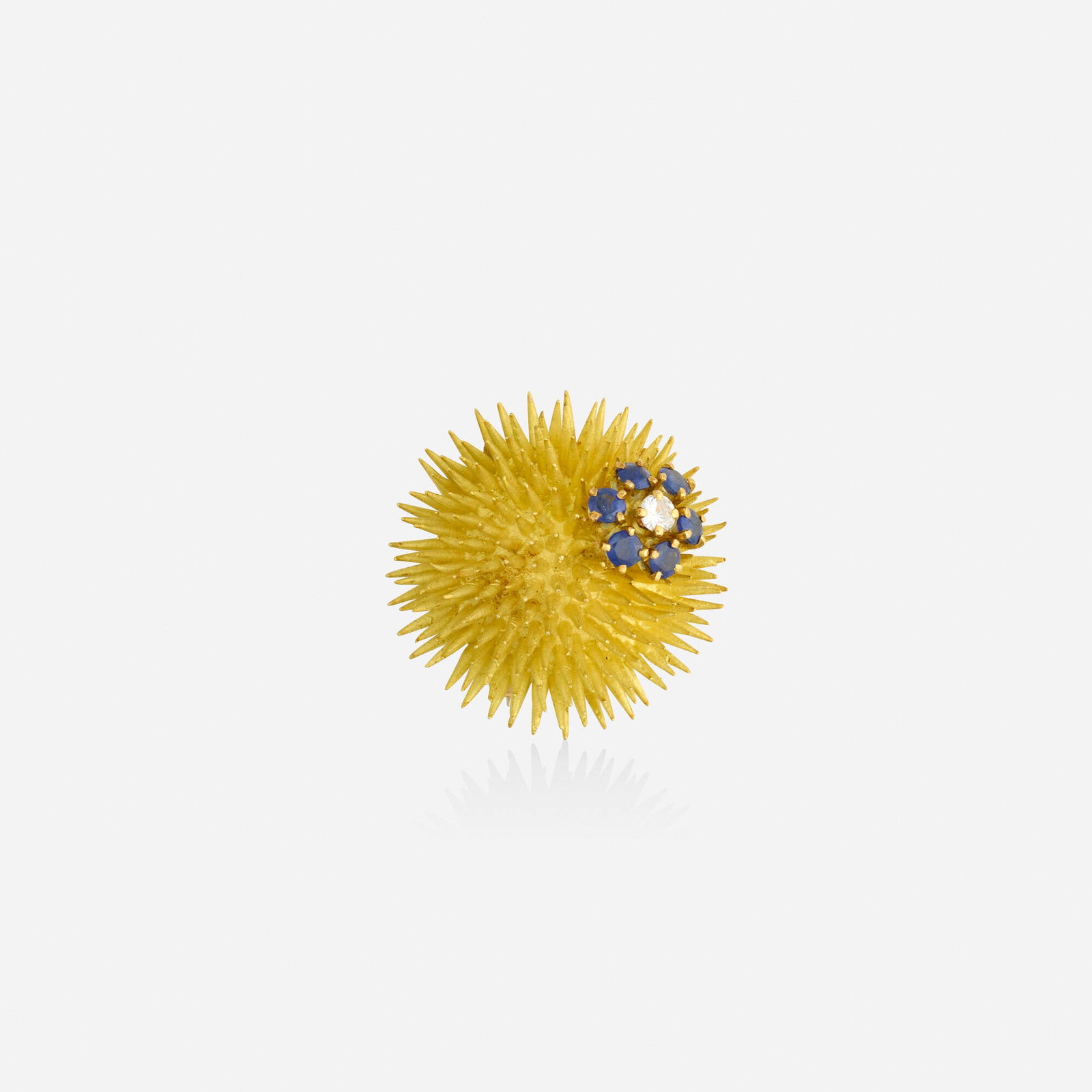 Tiffany & Co., Sapphire, diamond, and gold brooch (1 of 3)