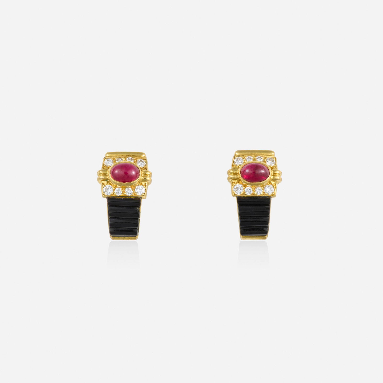 Ste Dupeguy, Multi-gem, diamond, and gold earrings (1 of 4)