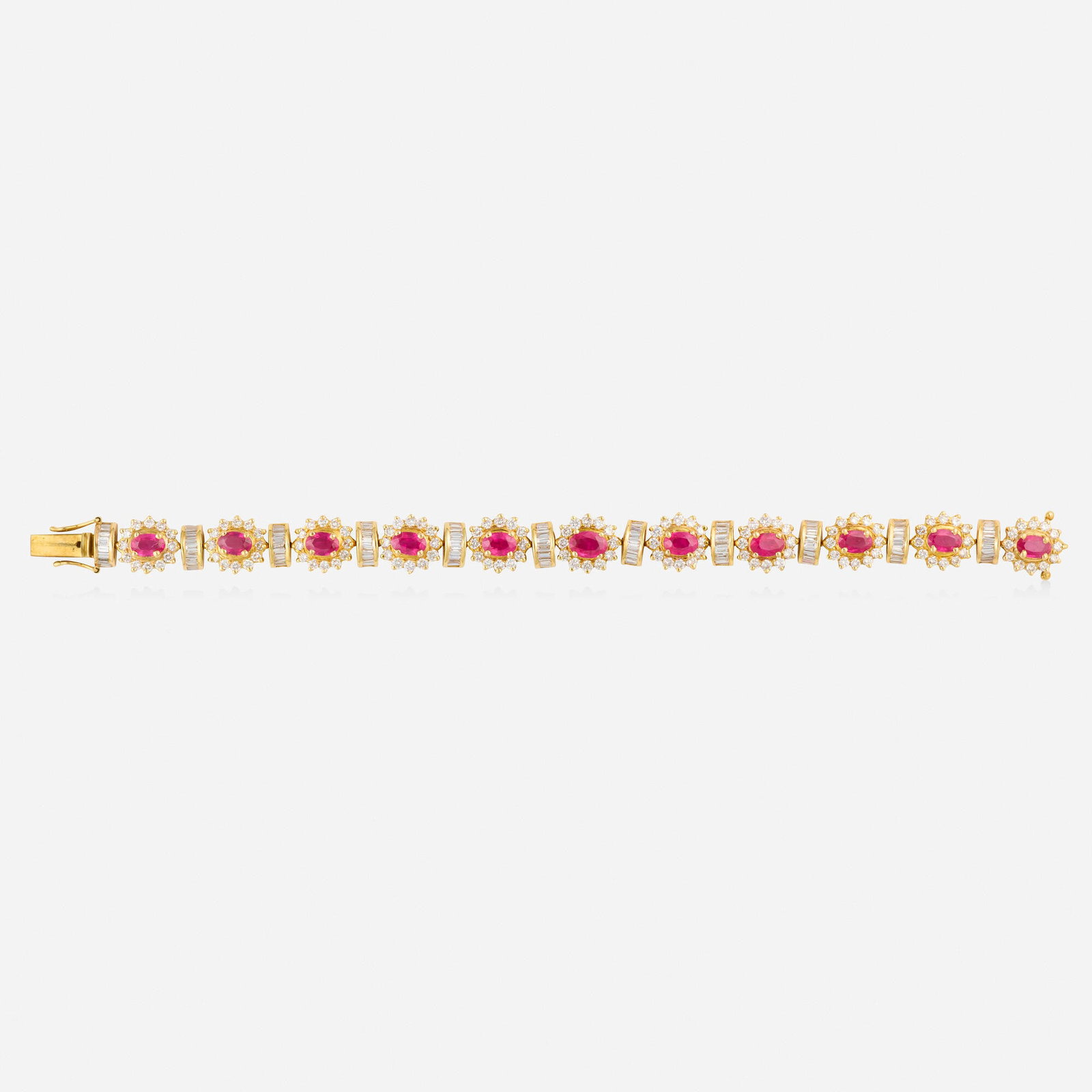 Ruby, diamond, and gold bracelet - 2