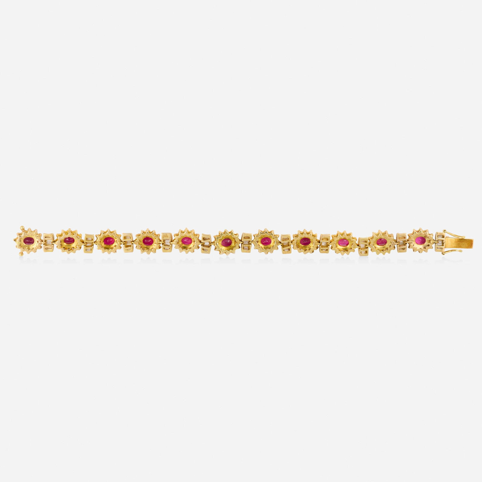 Ruby, diamond, and gold bracelet - 3