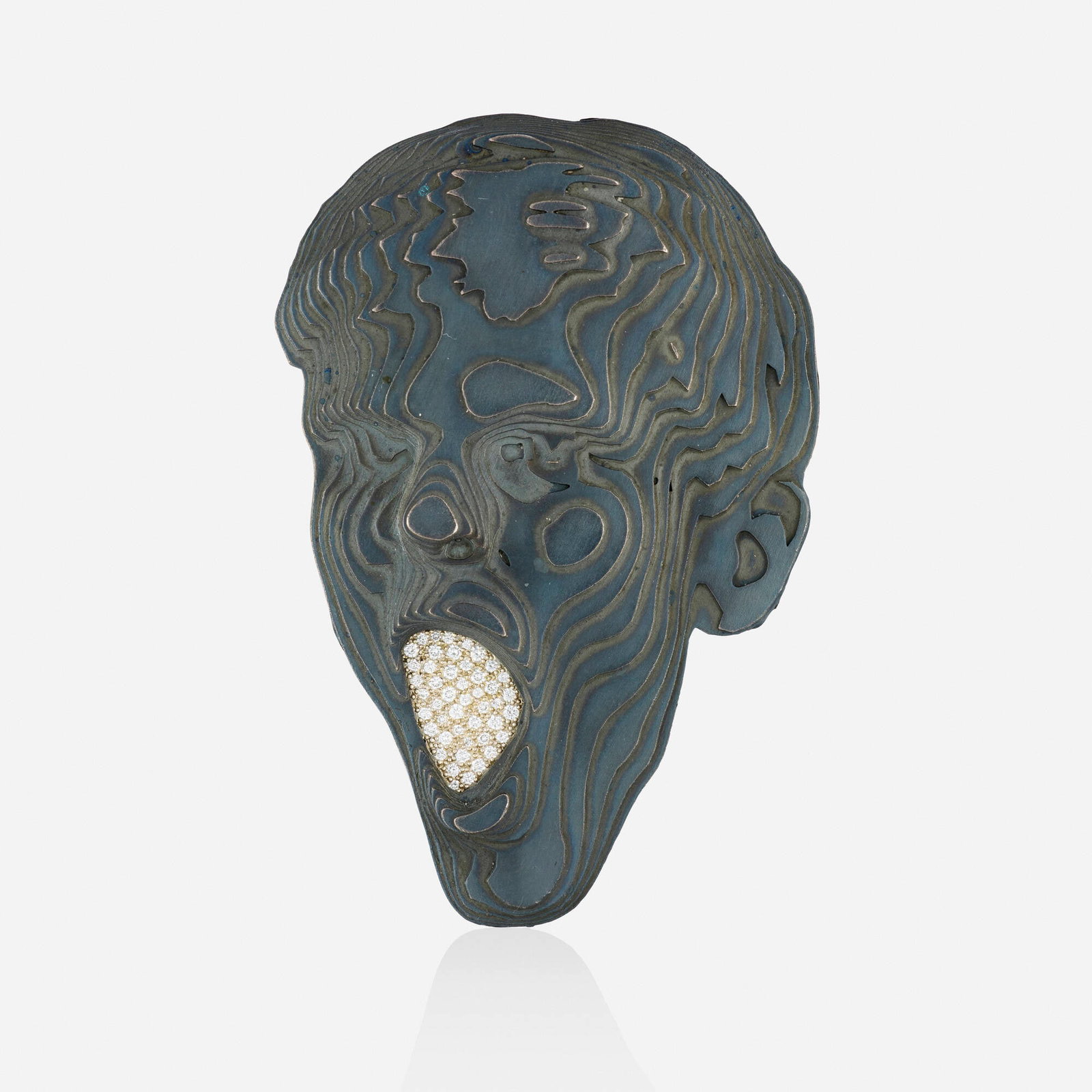 Gijs Bakker, 'The Cry' diamond and sterling silver brooch (1 of 4)
