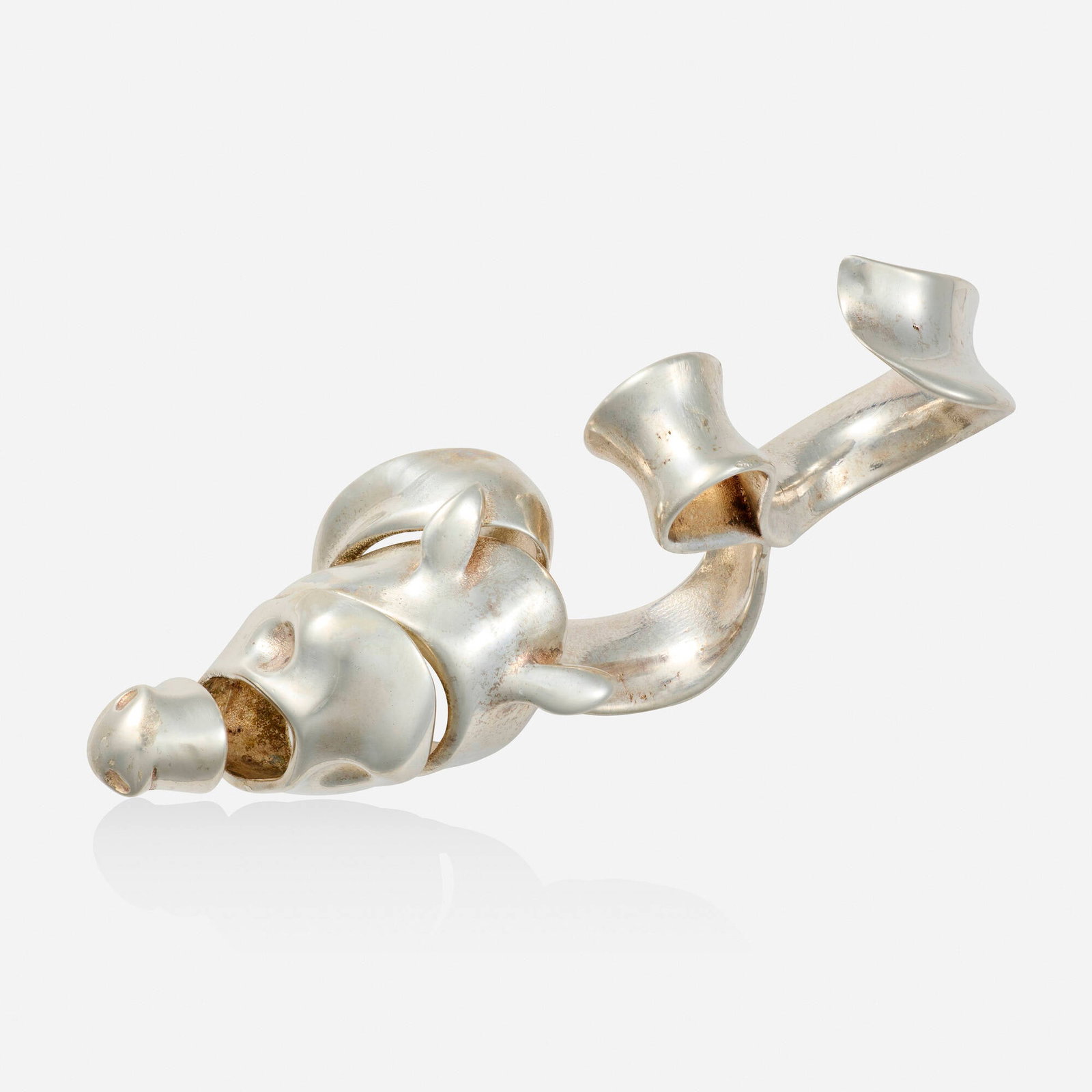 Emily Cobb, 'Unraveling Horse' silver ring (1 of 2)