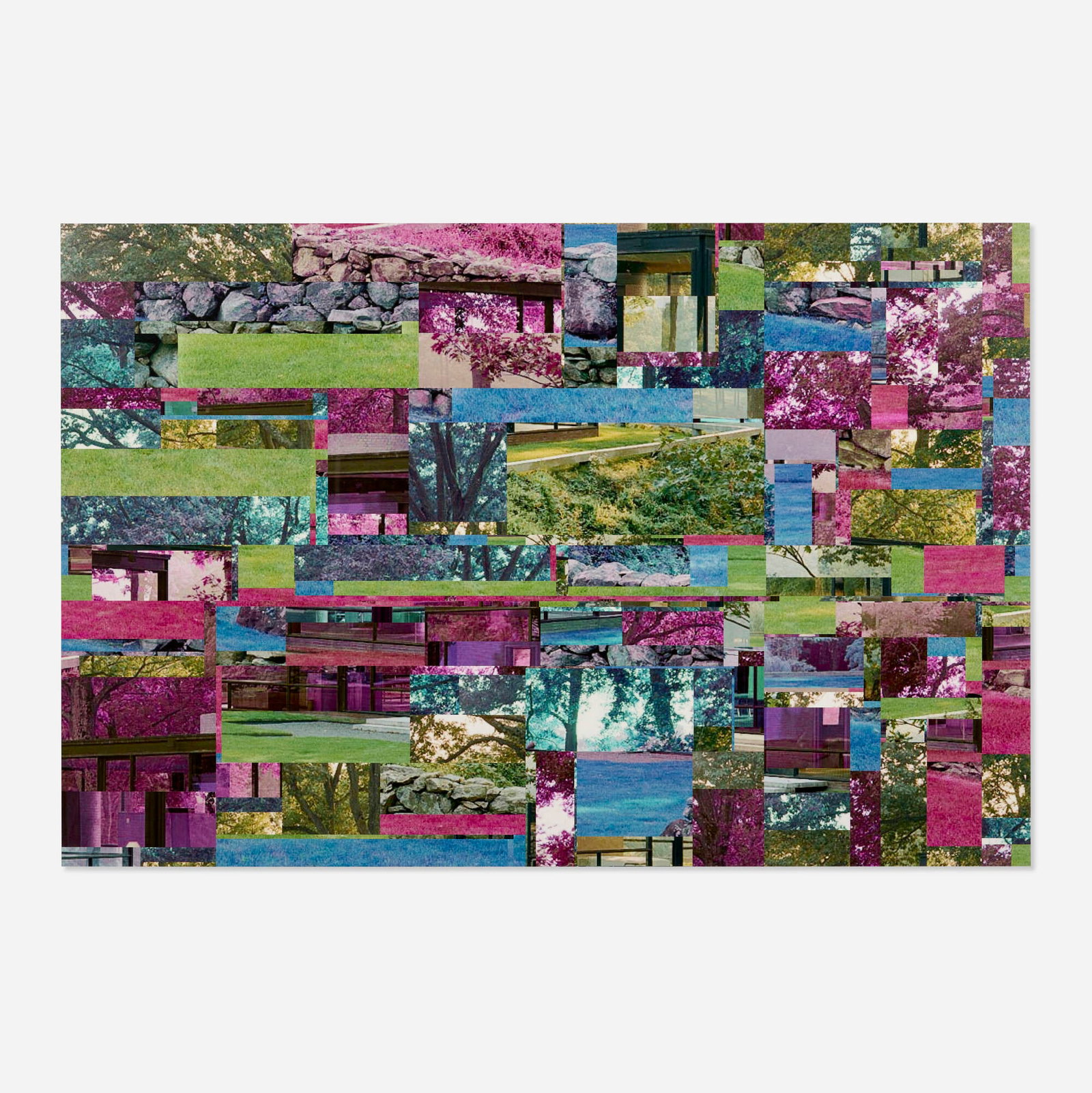 Walead Beshty, Glasshouse: Walead Beshty Glasshouse 2009 unique archival inkjet print on Museo Silver Rag mounted to Sintra image: 29 h x 43.625 w in (74 x 111 cm) sheet: 31.75 h x 43.625 w in (81 x 111 cm) Numbered to lower