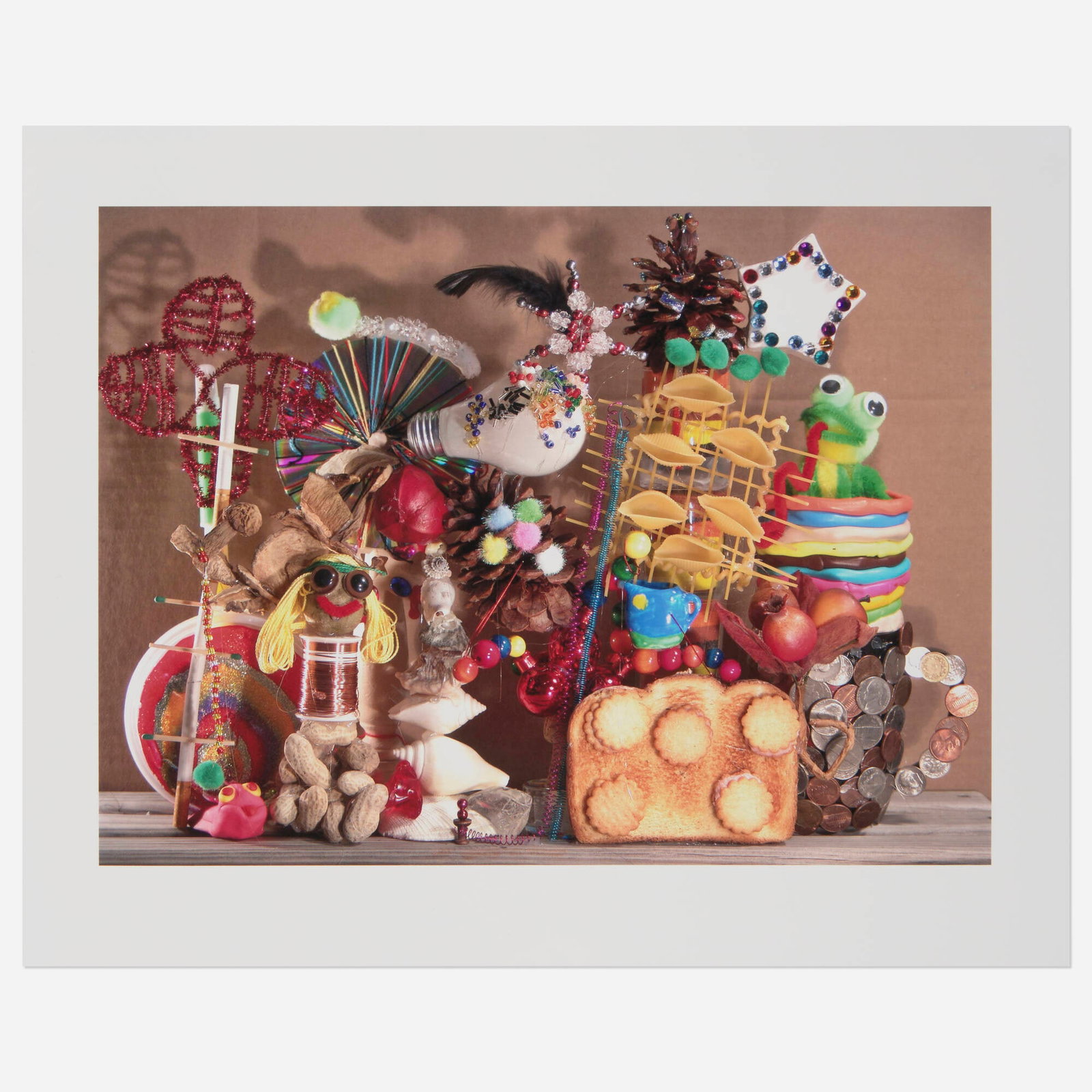 Olaf Breuning, Untitled: Olaf Breuning Untitled 2004 C-print image: 6.25 h x 8.5 w in (16 x 22 cm) sheet: 8 h x 10 w in (20 x 25 cm) Signed and dated to verso 'Olaf 2004'. Sold with a holiday greeting card from