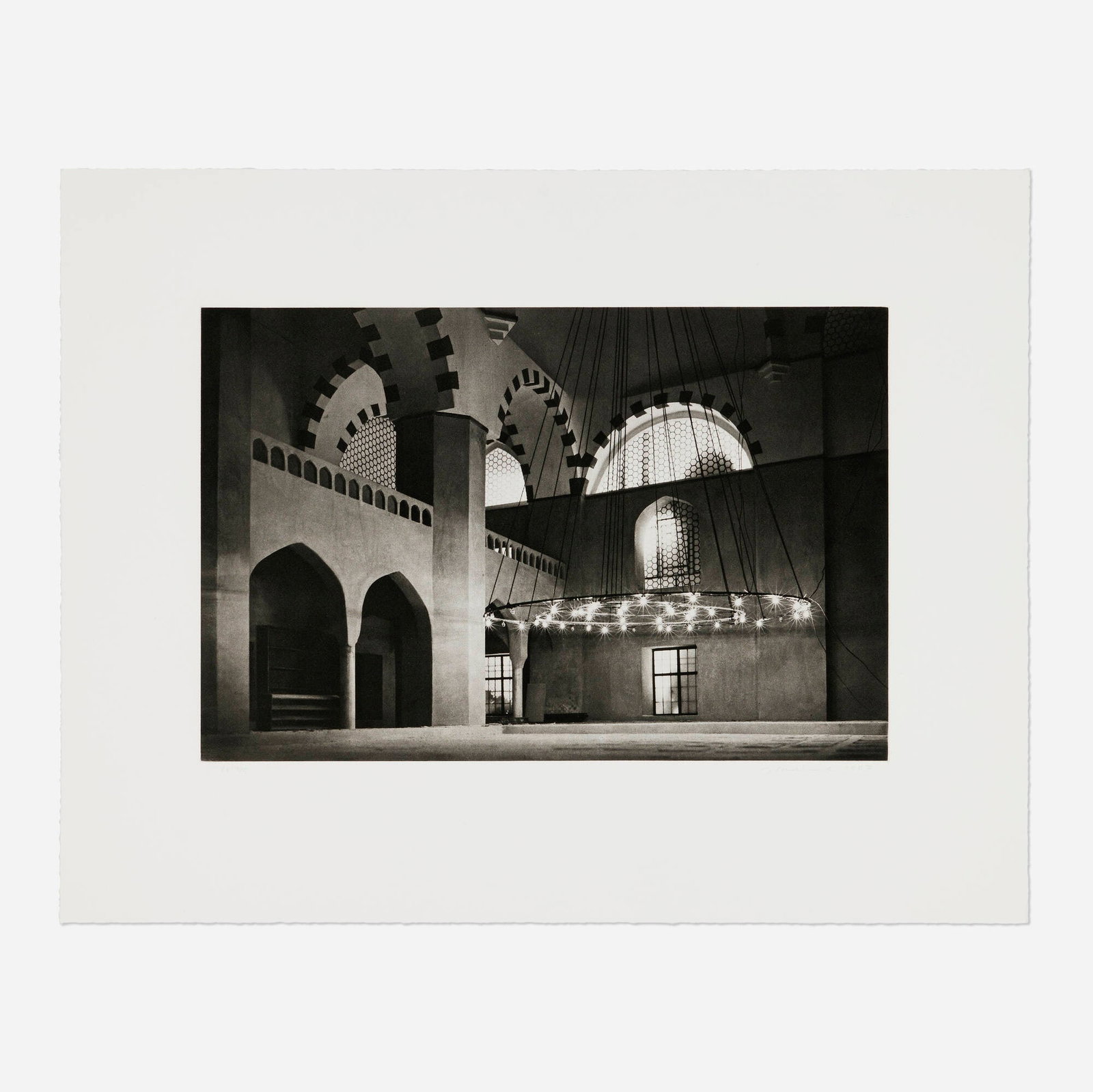 James Casebere, Mosque (After Sinan): James Casebere Mosque (After Sinan) 2007 photogravure on Hahnemuhle Copperplate 300gsm image: 9.875 h x 15 w in (25 x 38 cm) sheet: 16.5 h x 21 w in (42 x 53 cm) Signed, dated and numbered to lower