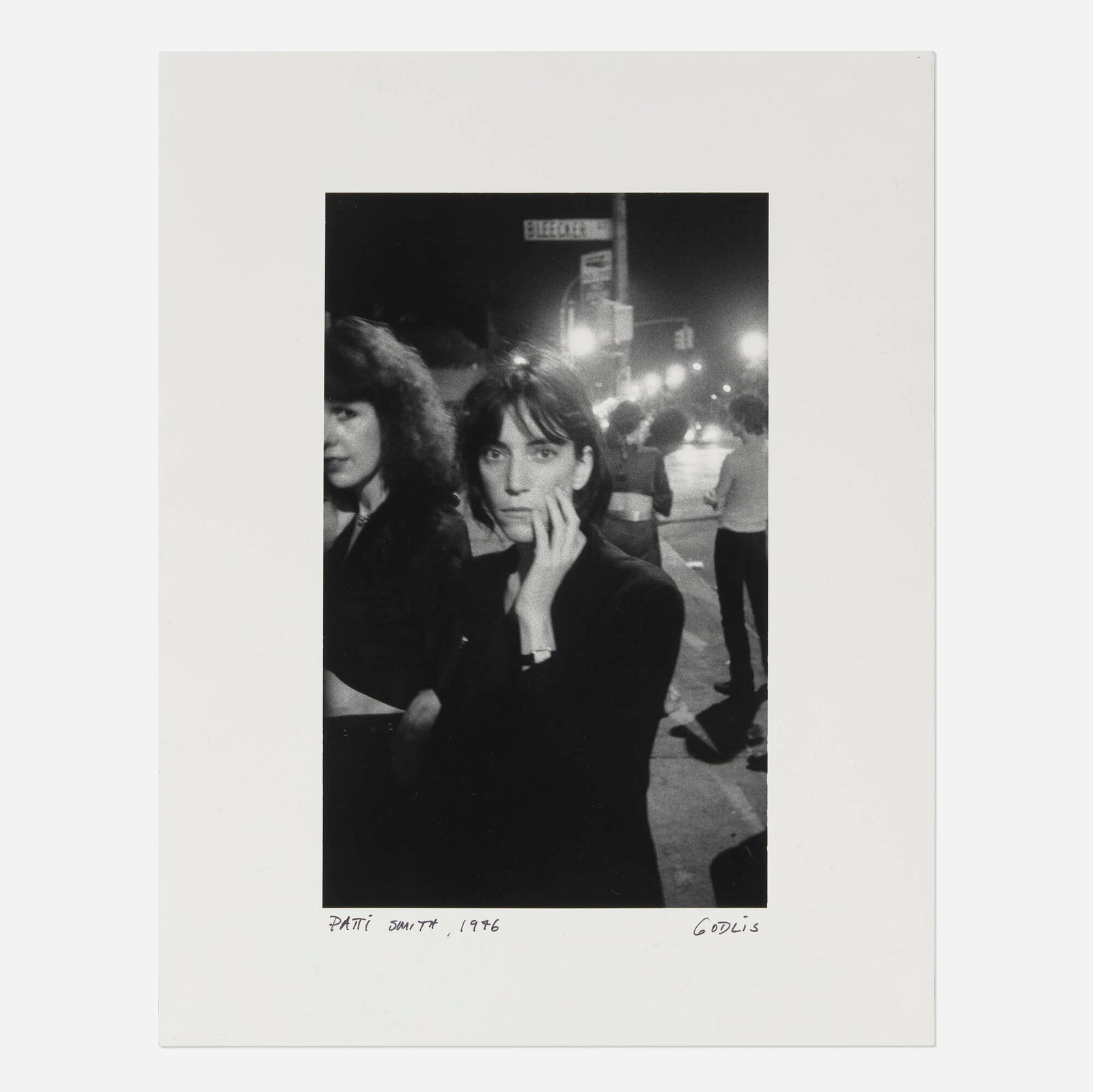 David Godlis, Patti Smith, Bowery, NYC (1 of 2)