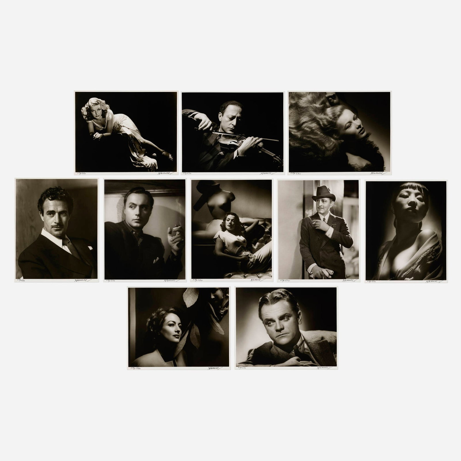 George Hurrell, Hurrell III: George Hurrell Hurrell III 1938 / printed 1979 gelatin silver print image (each): 15.25 h x 19.375 w in (39 x 49 cm) sheet (each): 16.125 h x 20 w in (41 x 51 cm) Portfolio includes portrait