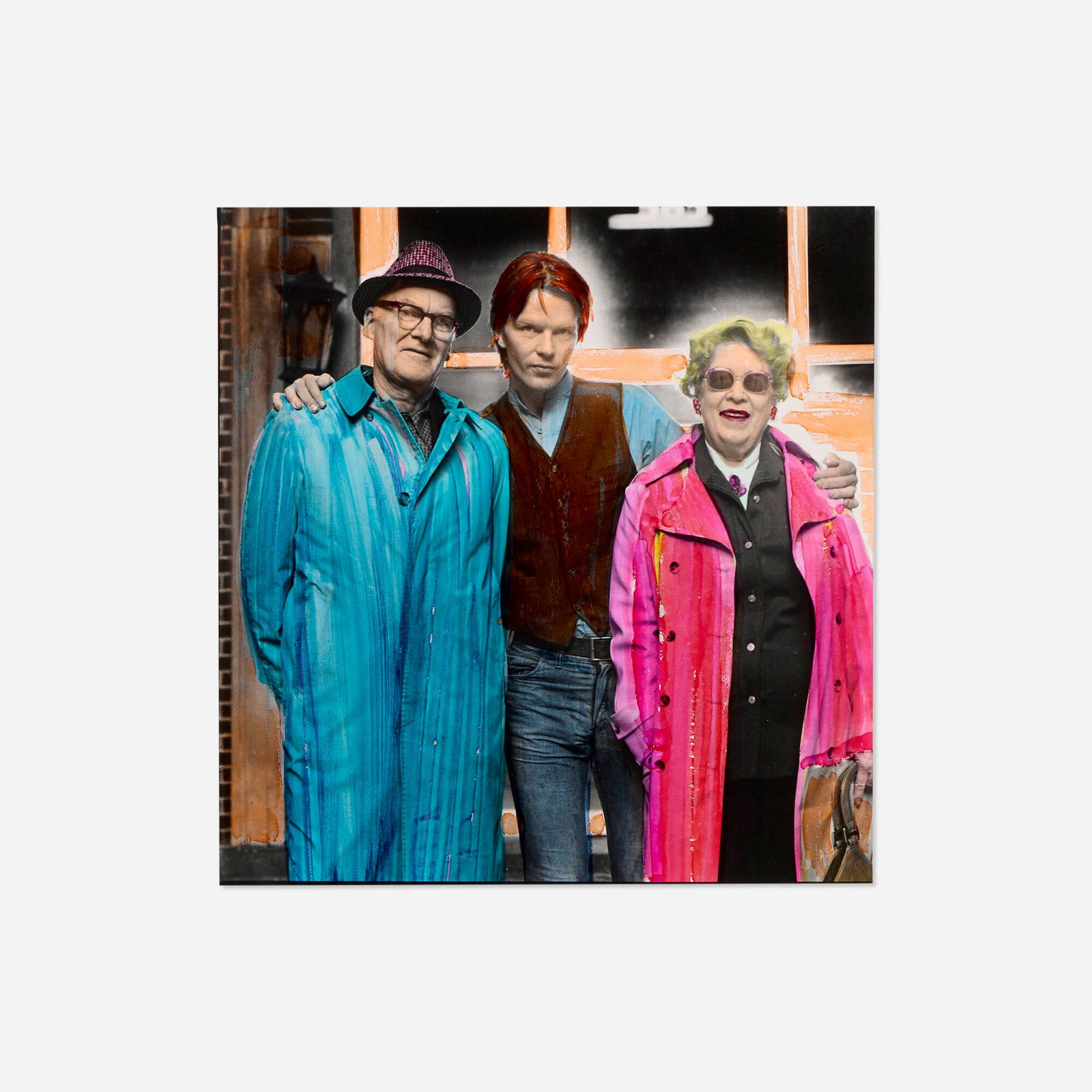 Annie Leibovitz, Untitled (test cover for The Jim Carroll Band album "Catholic Boy"): Annie Leibovitz Untitled (test cover for The Jim Carroll Band album "Catholic Boy") 1980 gelatin silver print with hand-coloring image: 10 h x 9.75 w in (25 x 25 cm) sheet: 14 h x 10.75 w in (36 x 27