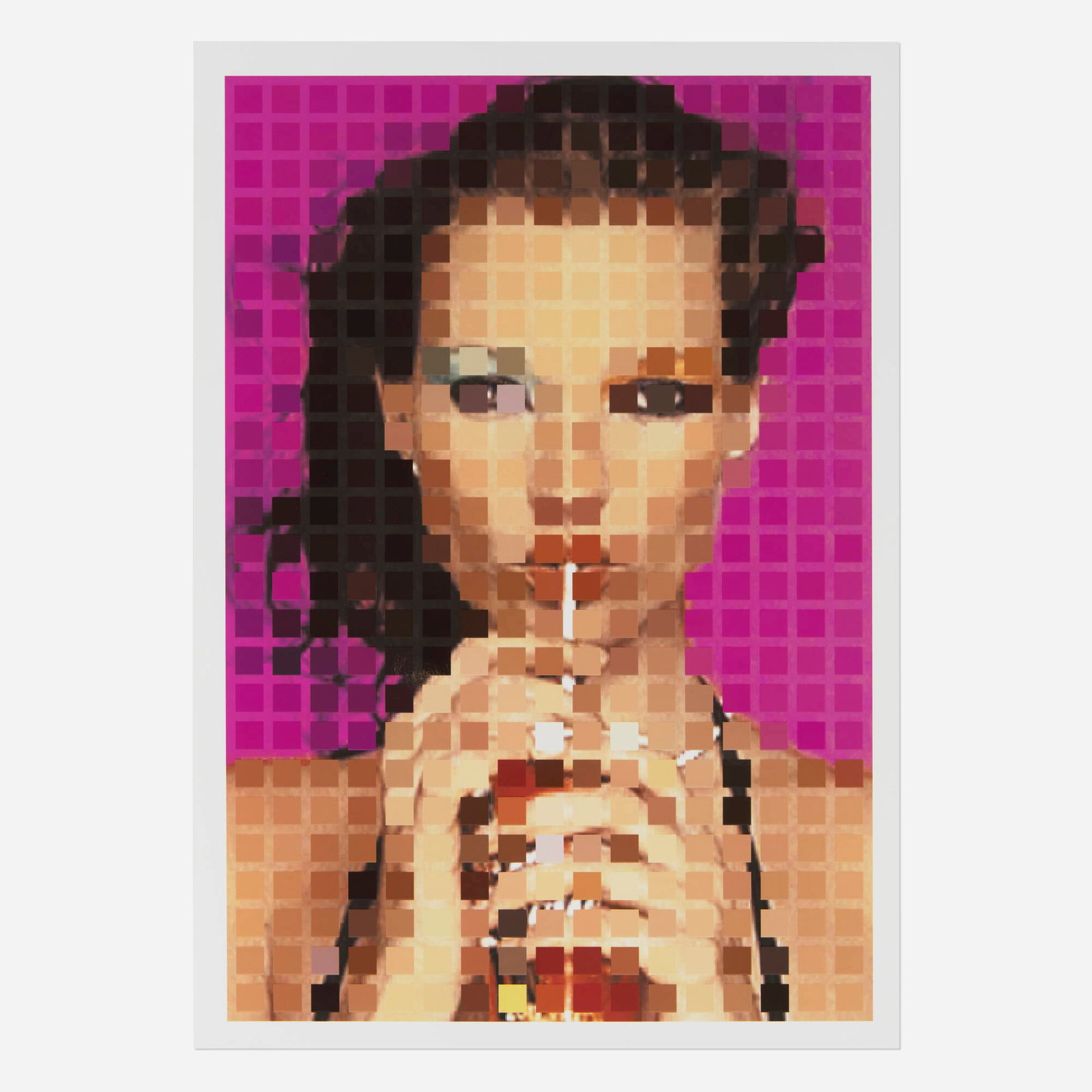 Sarah Morris, KTMSS (for Texte zur Kunst No. 39): Sarah Morris KTMSS (for Texte zur Kunst No. 39) 2000 digital print image: 12.375 h x 8.375 w in (31 x 21 cm) sheet: 13.25 h x 9.25 w in (34 x 23 cm) Signed and numbered to verso 'SM