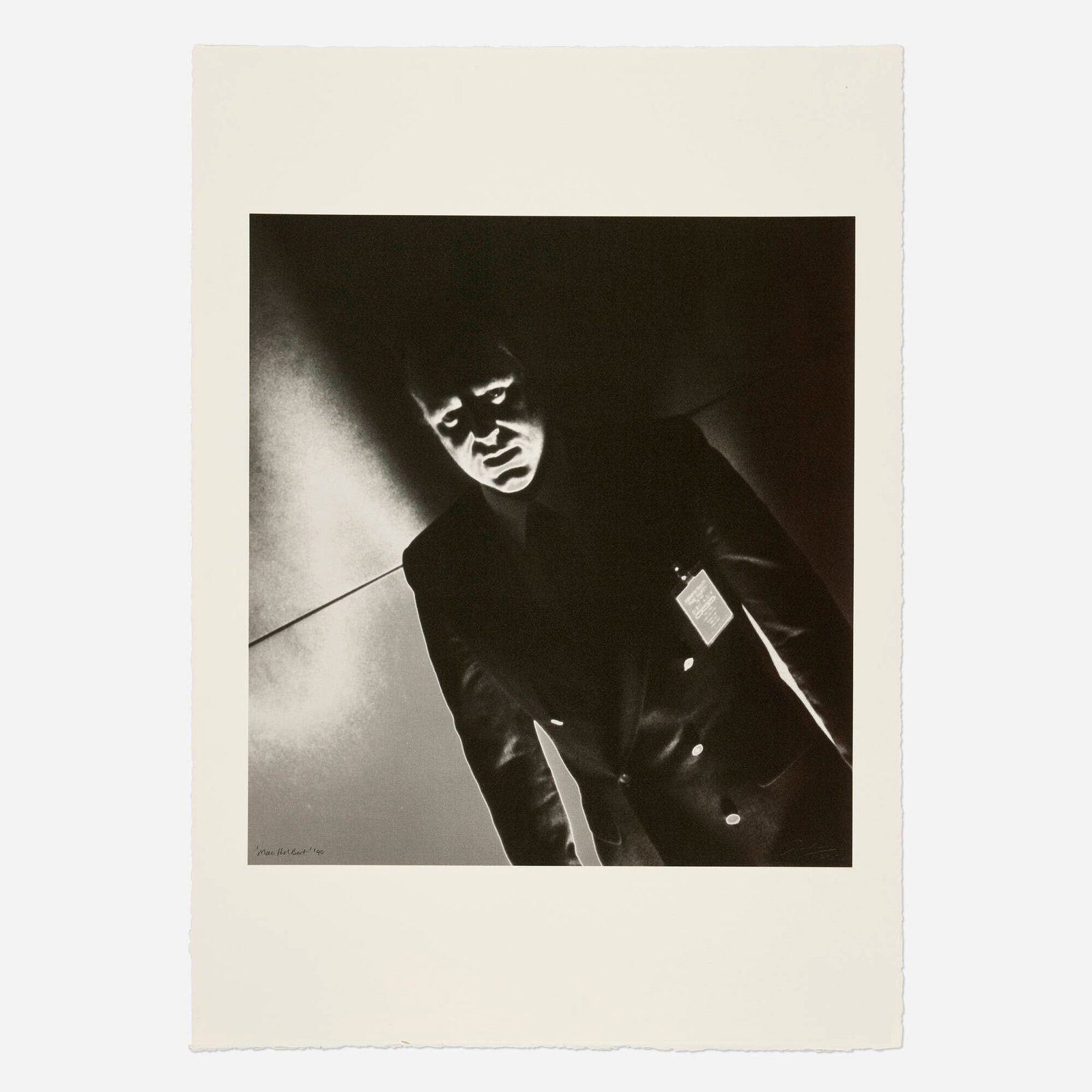 Graham Nash, Mac Holbert (from the Portraits portfolio): Graham Nash Mac Holbert (from the Portraits portfolio) 1980 / printed 1991 giclee print image: 27 h x 25 w in (69 x 63 cm) sheet: 41.25 h x 29.5 w in (105 x 75 cm) Signed, titled and dated to lower