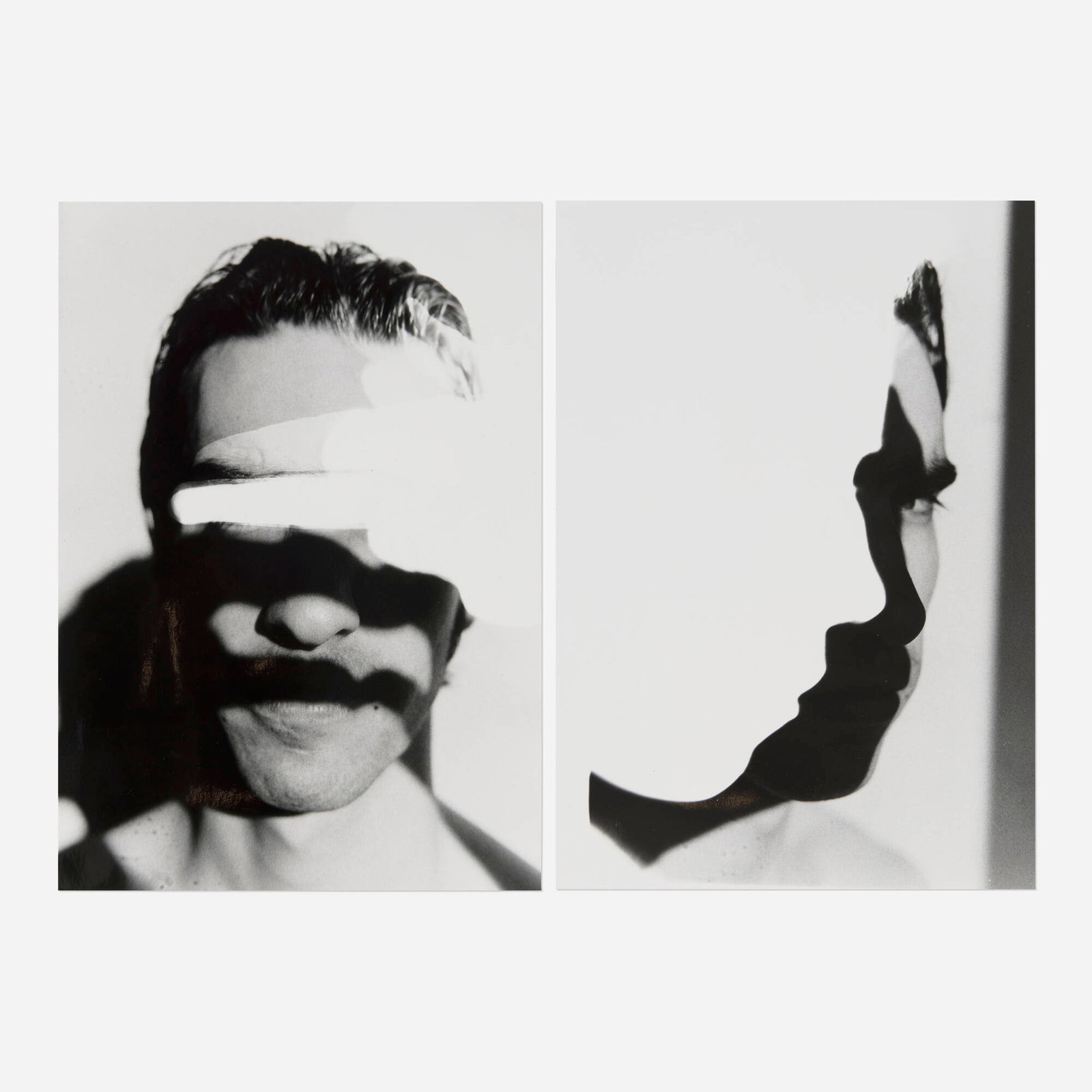 Lara Schnitger, Dominoes (E1-E2) (diptych): Lara Schnitger Dominoes (E1-E2) (diptych) 1997 gelatin silver print each: 10 h x 7 w in (25 x 18 cm) overall: 10 h x 15 w in (25 x 38 cm) Signed and dated to verso of each panel 'L. Schnitger
