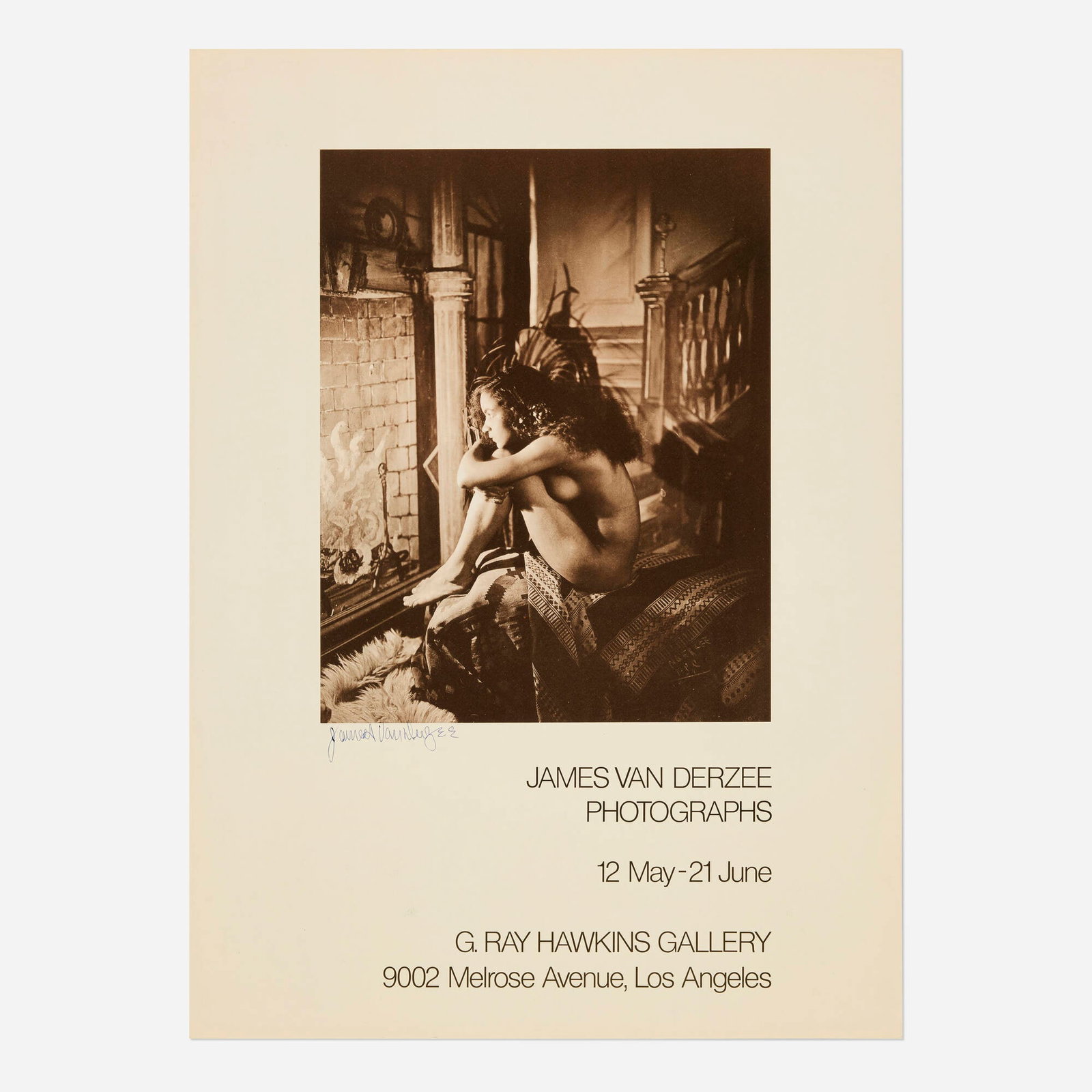 James Van Der Zee, G. Ray Hawkins Gallery exhibition poster (1 of 2)