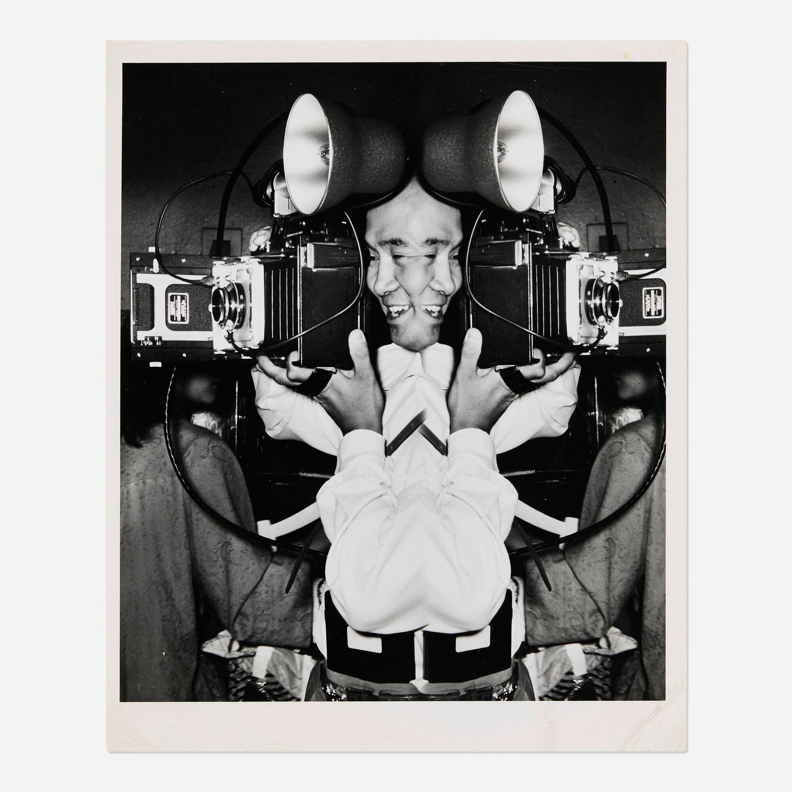 Weegee, Untitled Distortion (Man with Camera) (1 of 2)