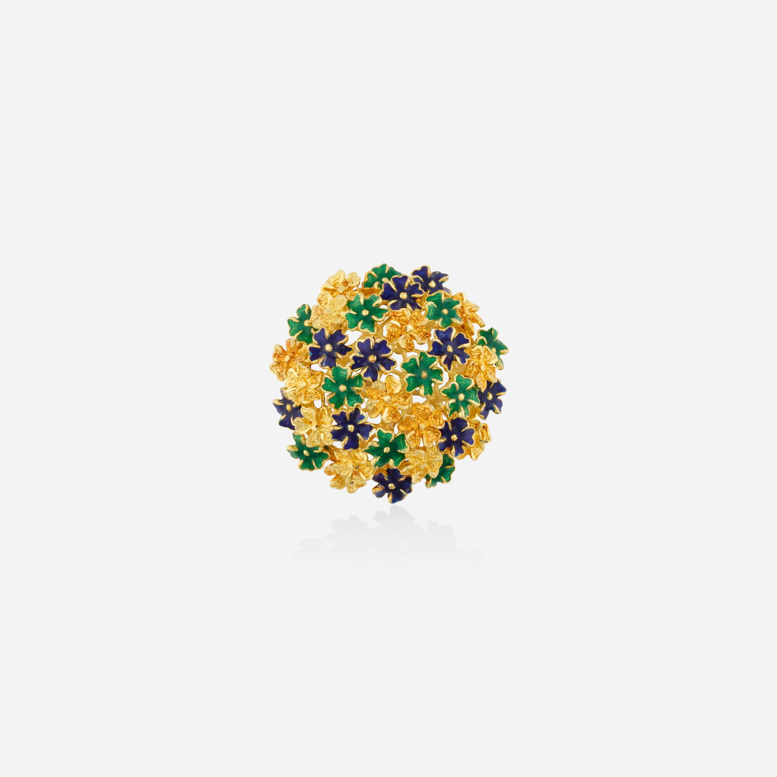 Glaser Bros., Enamel and gold brooch (1 of 3)