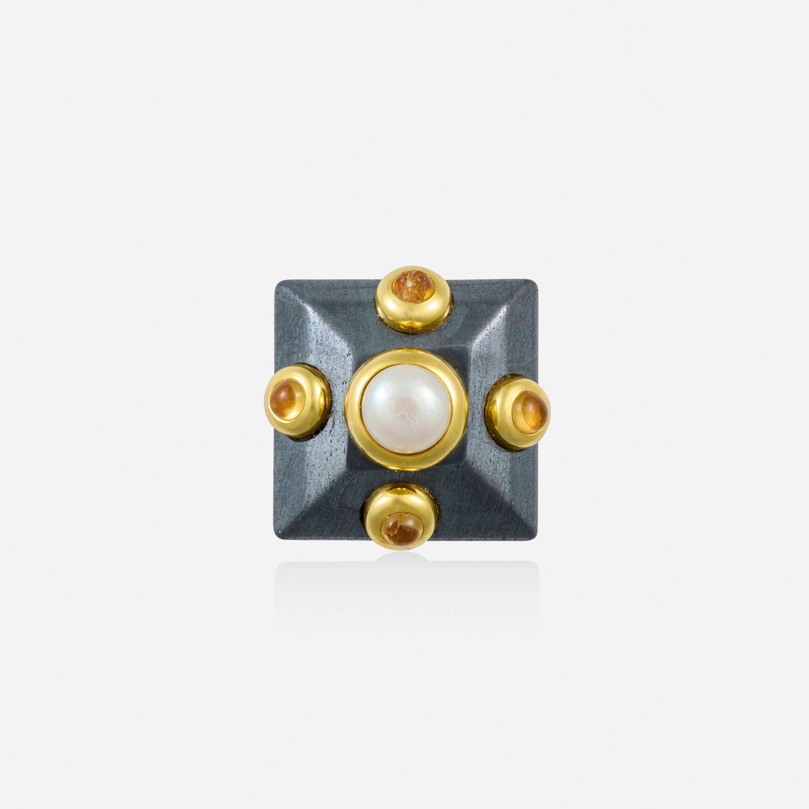 Multi-gem and gold ring - 2