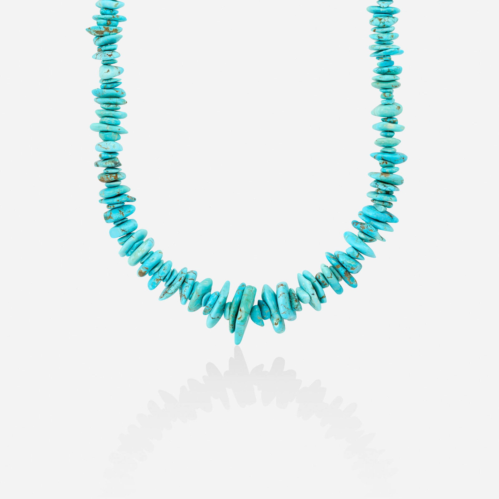 Turquoise and gold necklace (1 of 2)