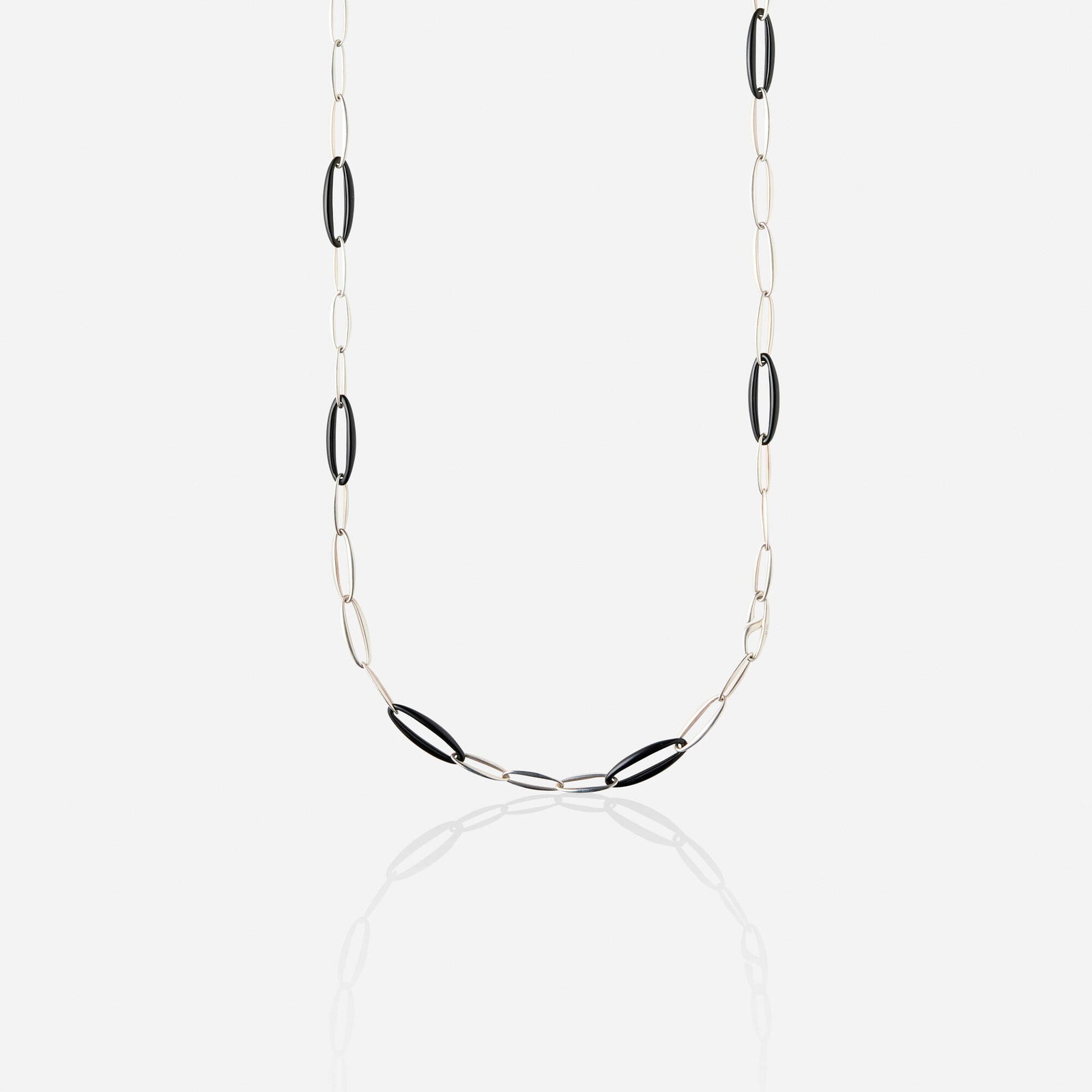 Regitze Overgaard for Georg Jensen, 'Zephyr' black onyx and sterling silver necklace (1 of 4)