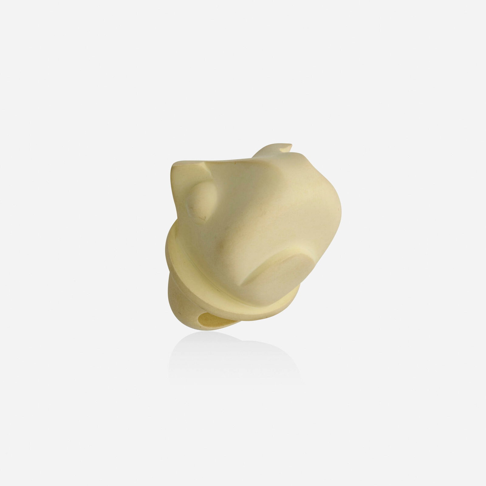 Alexander Blank, 'Friends-Longing for Darkness' ring: Alexander Blank 'Friends-Longing for Darkness' ring Designed as a frog's head; 2010-11 Hand-carved high density foam Ring size 9; Gross weight 26.2 dwts Provenance: Collection of
