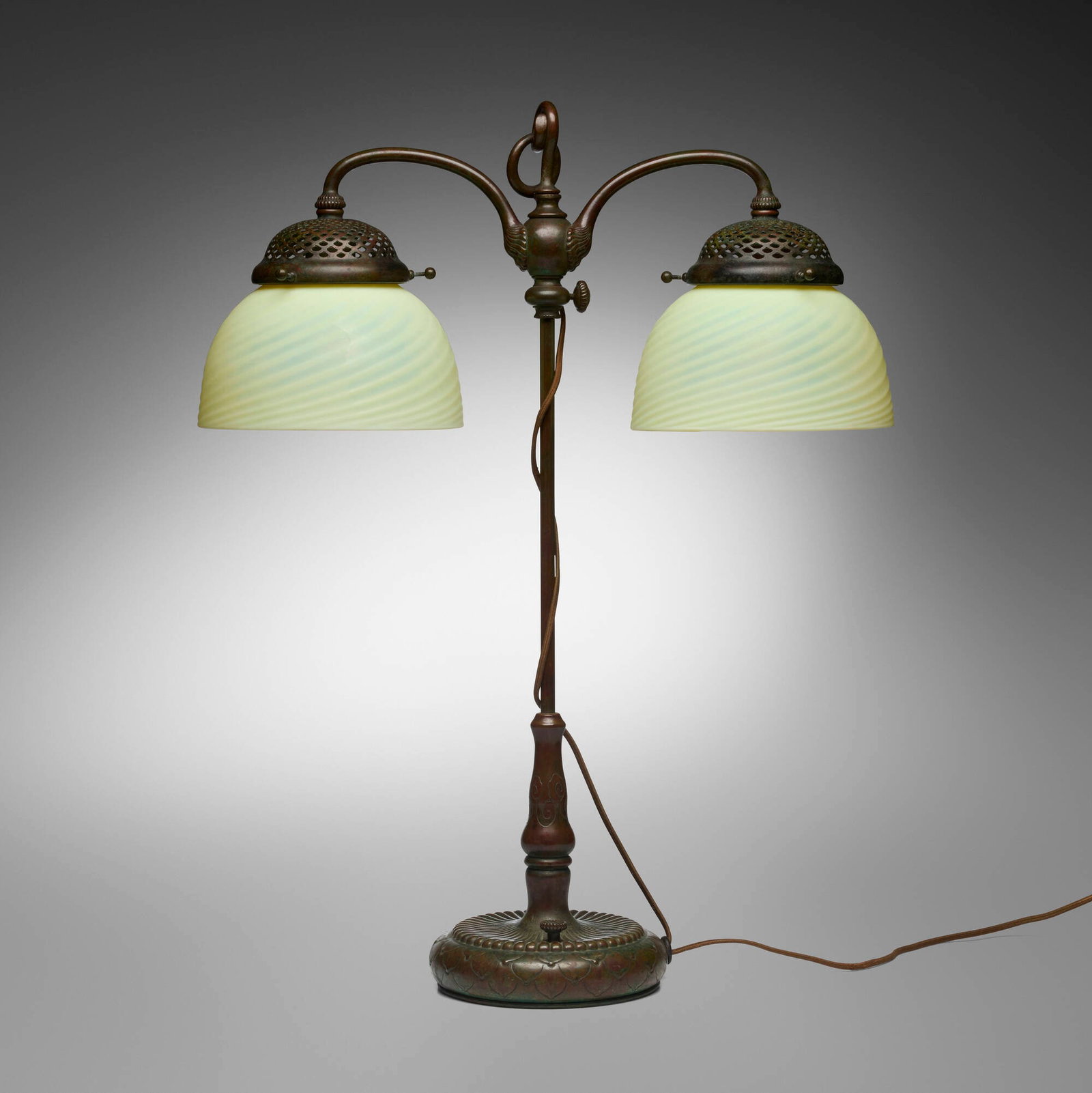 Tiffany Studios, Double student lamp - 2