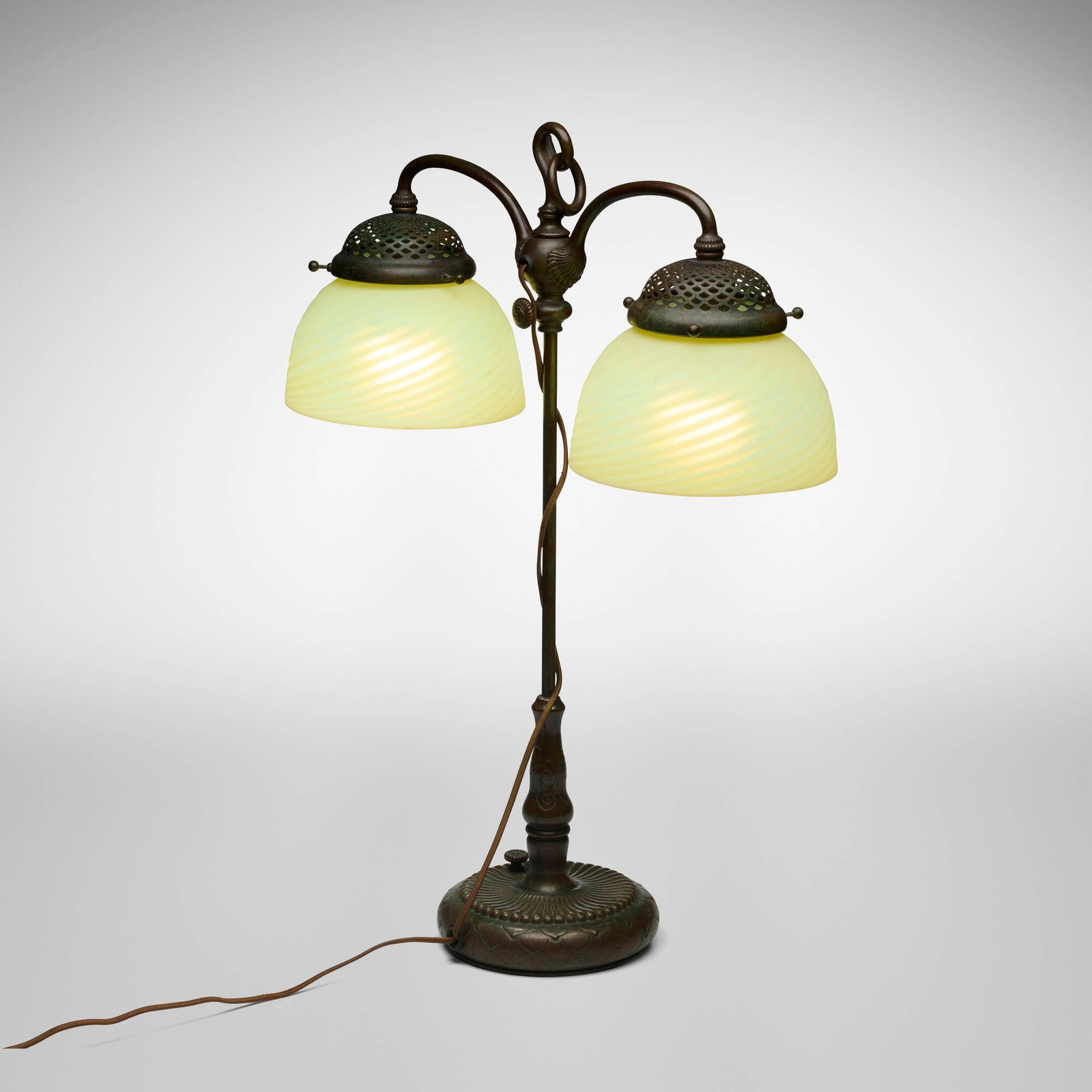 Tiffany Studios, Double student lamp - 3