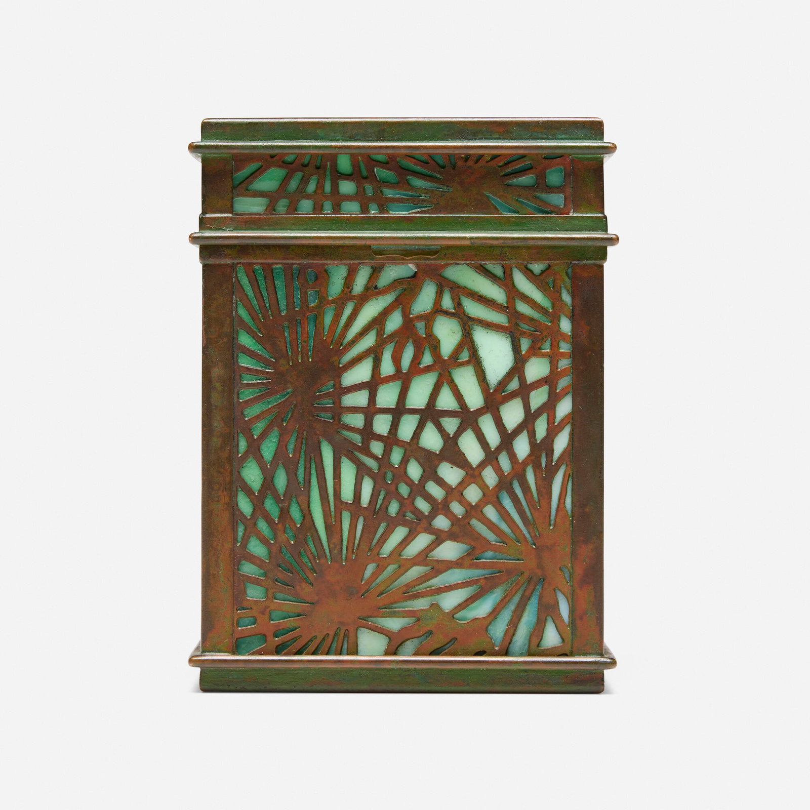 Tiffany Studios, Pine Needle playing card holder/box - 2