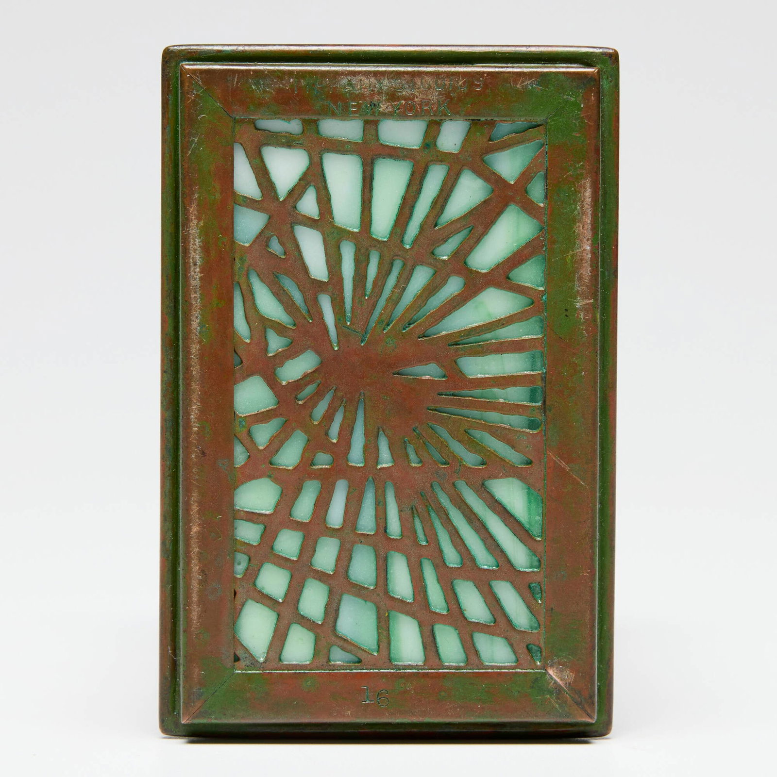 Tiffany Studios, Pine Needle playing card holder/box - 5