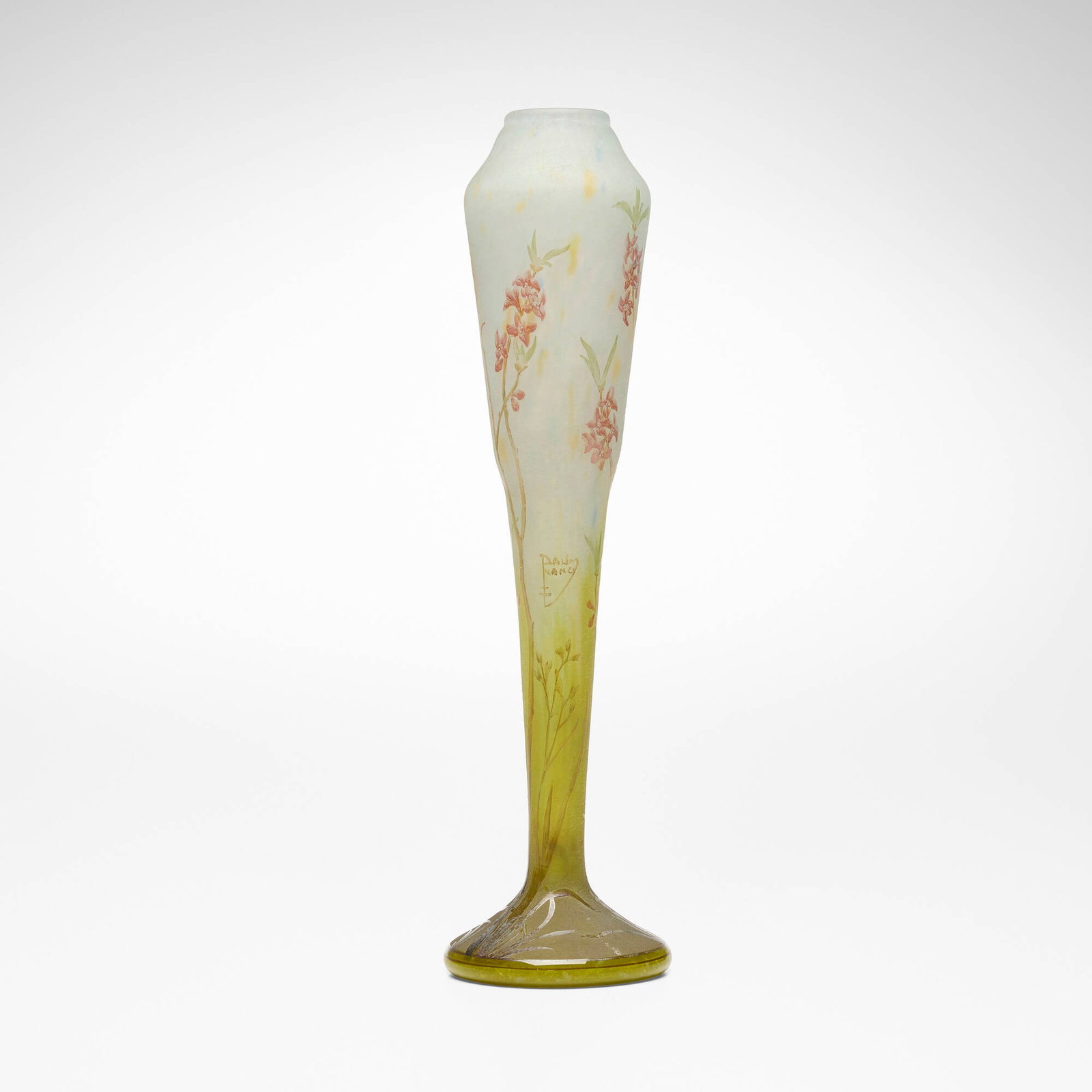 Daum, Tall vase with daphne flowers (1 of 5)