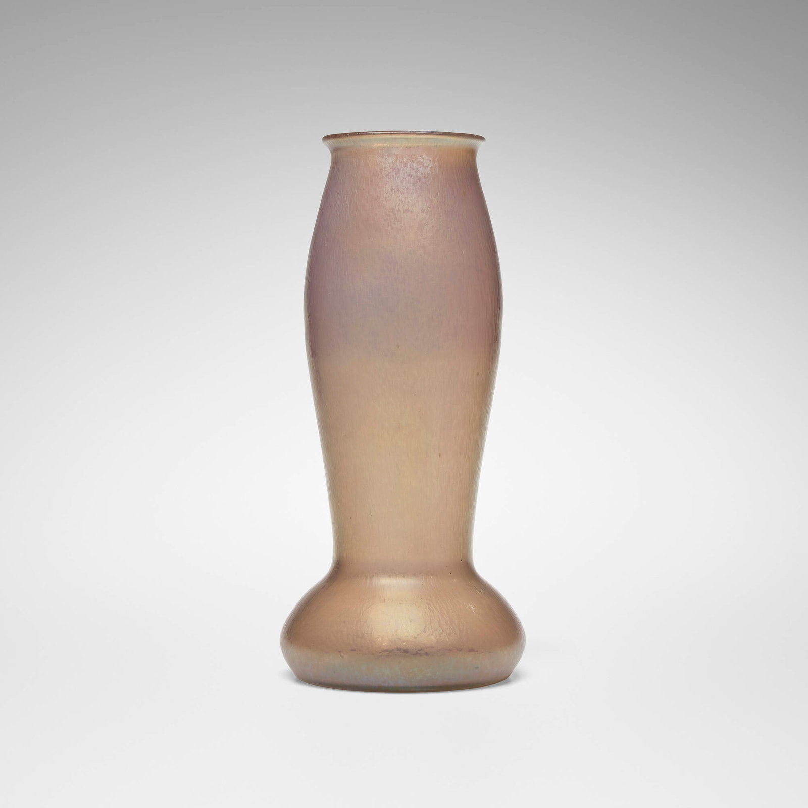 Loetz, Opal violet Cisele vase (Gre. PNII-5872): Loetz Opal violet Cisele vase (Gre. PNII-5872) Austria, c. 1899 hand-blown glass 12.875 h x 5.875 dia in (33 x 15 cm) Literature: Loetz Bohemian Glass 1880-1940, Mergl