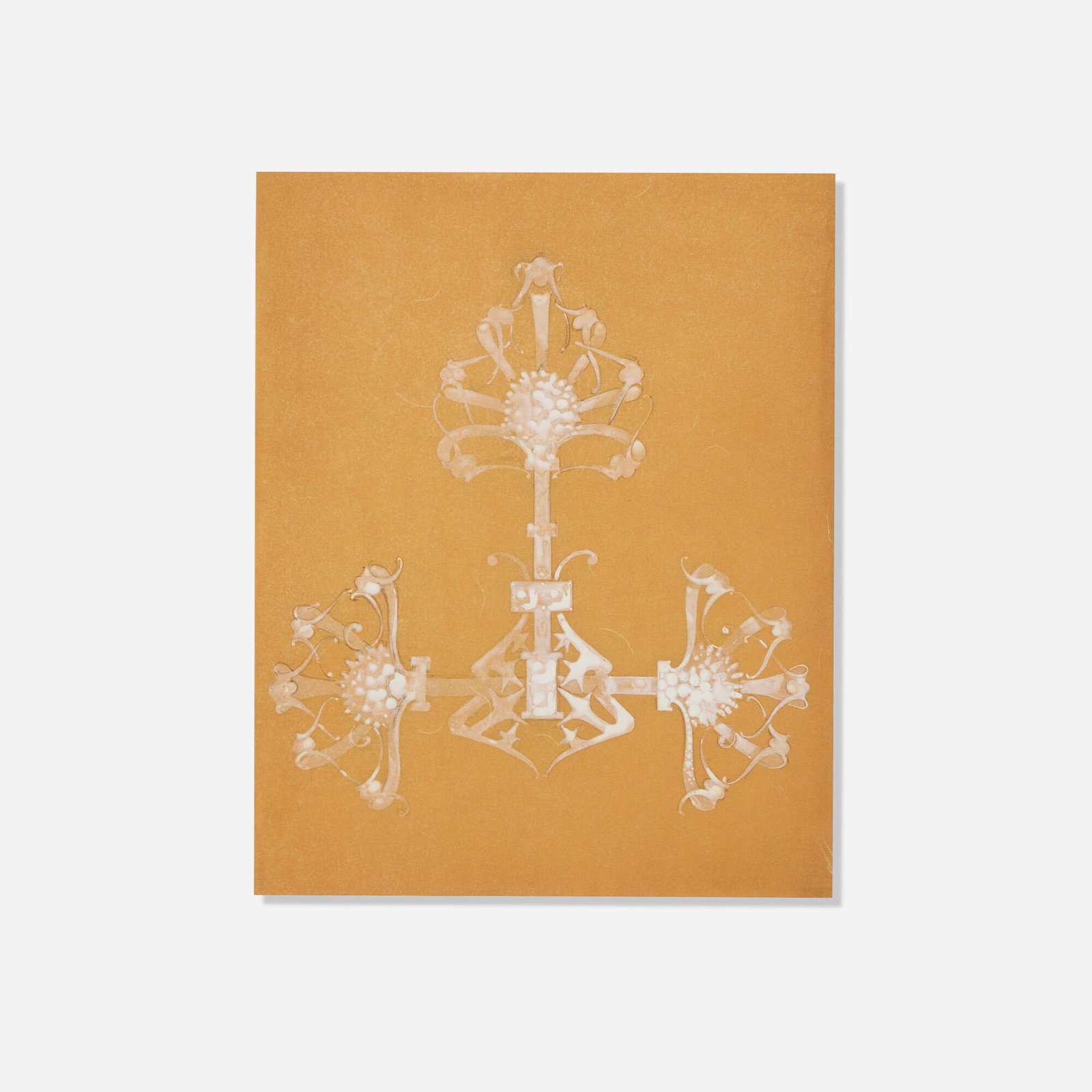 Rene Lalique, Sketch for a decorative motif of thistles (1 of 4)