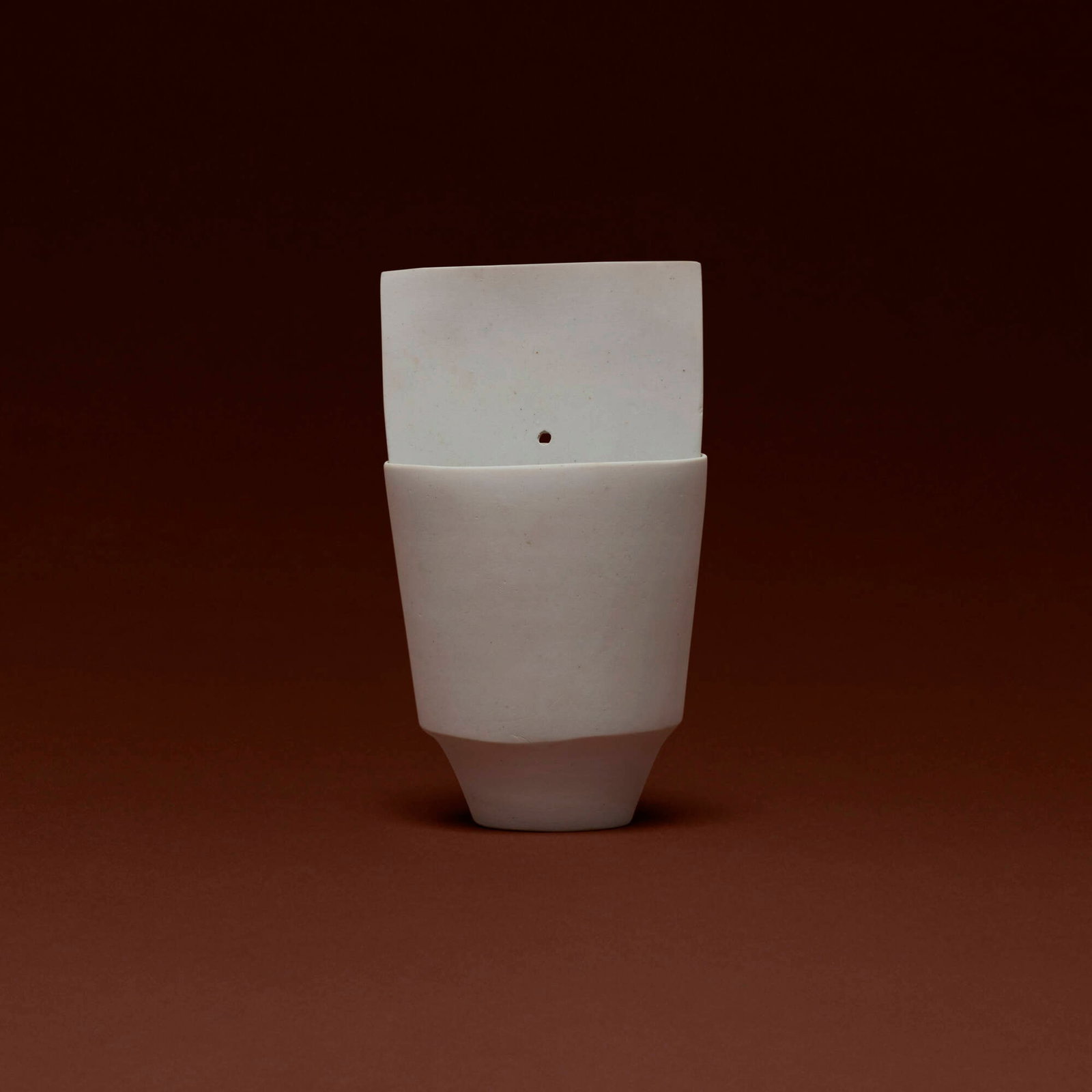 Ruth Duckworth, Untitled: Ruth Duckworth Untitled 1986 bisque porcelain in two parts 6.75 h x 4 w x 3.25 d in (17 x 10 x 8 cm) Incised signature to underside 'R' and numbered '26986'. Provenance: