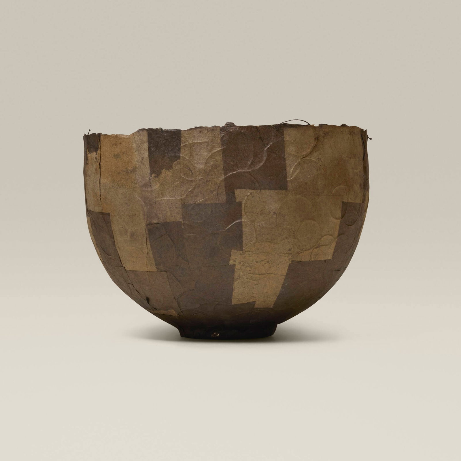Kay Sekimachi, Bowl: Kay Sekimachi Bowl paper, thread 5.5 h x 8 dia in (14 x 20 cm) Stamped artist's mark to label on underside. Provenance: Collection of Jack Lenor Larsen This work will ship from Lambertville, New