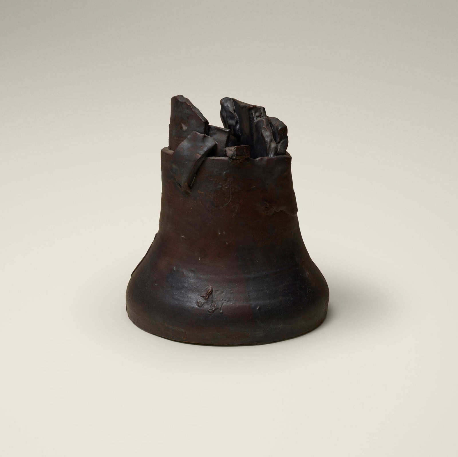 Robert Turner, Form: Robert Turner Form c. 1989 glazed and reduction-fired stoneware 12.125 h x 11.125 w x 11.25 d in (31 x 28 x 29 cm) Incised signature to underside 'Turner'. Provenance: Collection of Jack