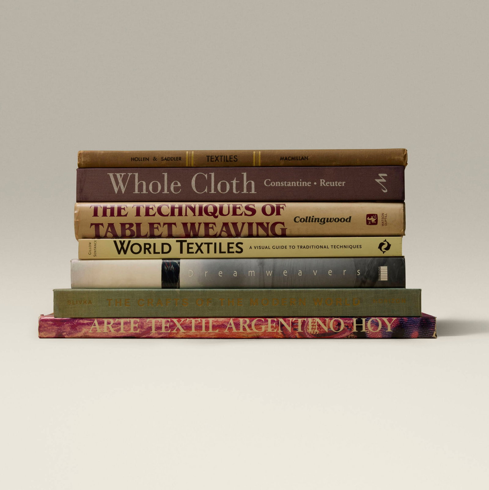 Collection of eight weaving and textiles books (1 of 5)