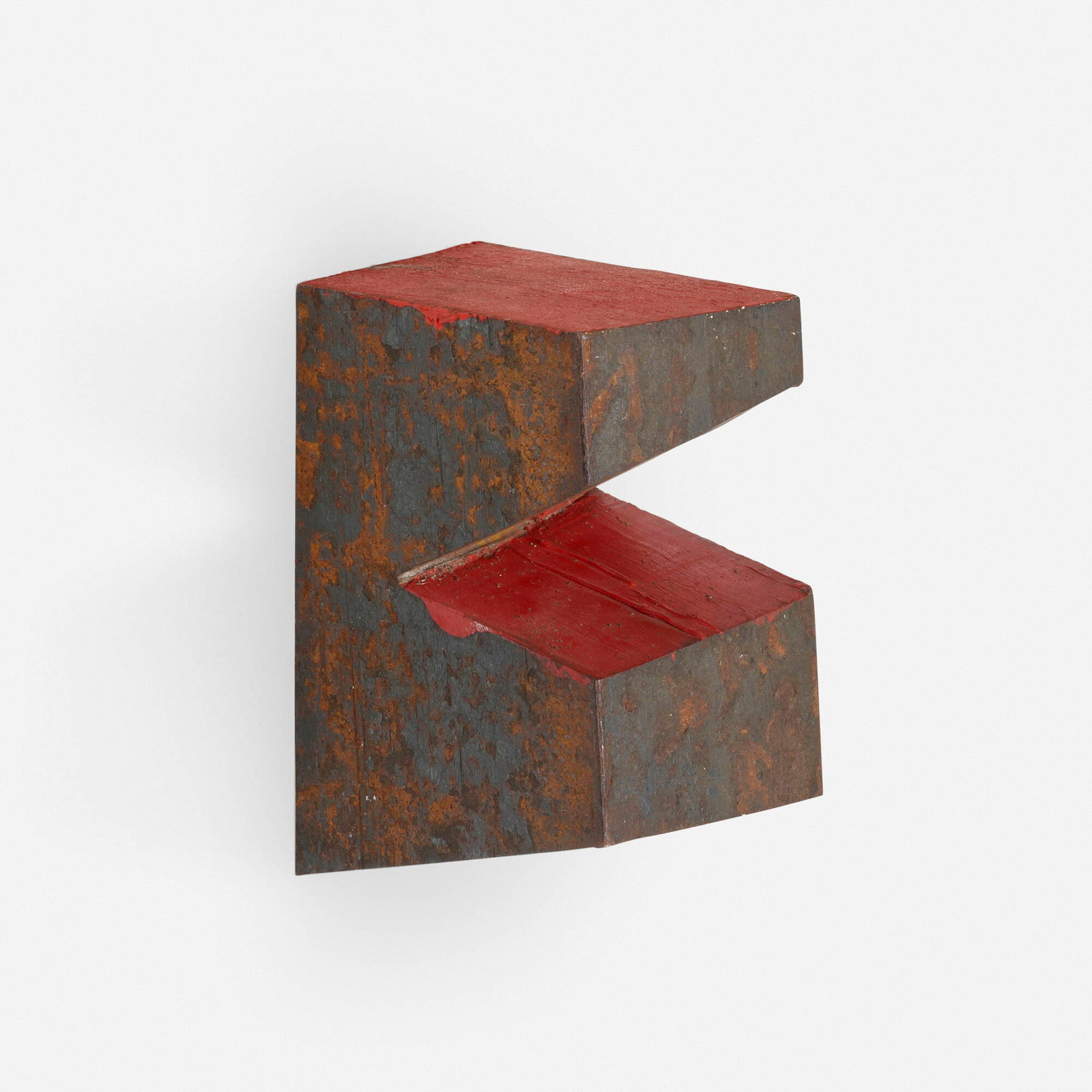 Richard Nonas, Untitled: Richard Nonas Untitled 1990 painted steel 3.75 h x 4.75 w x 2.5 d in (10 x 12 x 6 cm) Signed and dated to verso 'Nonas 90'. This work will ship from Lambertville, New Jersey.