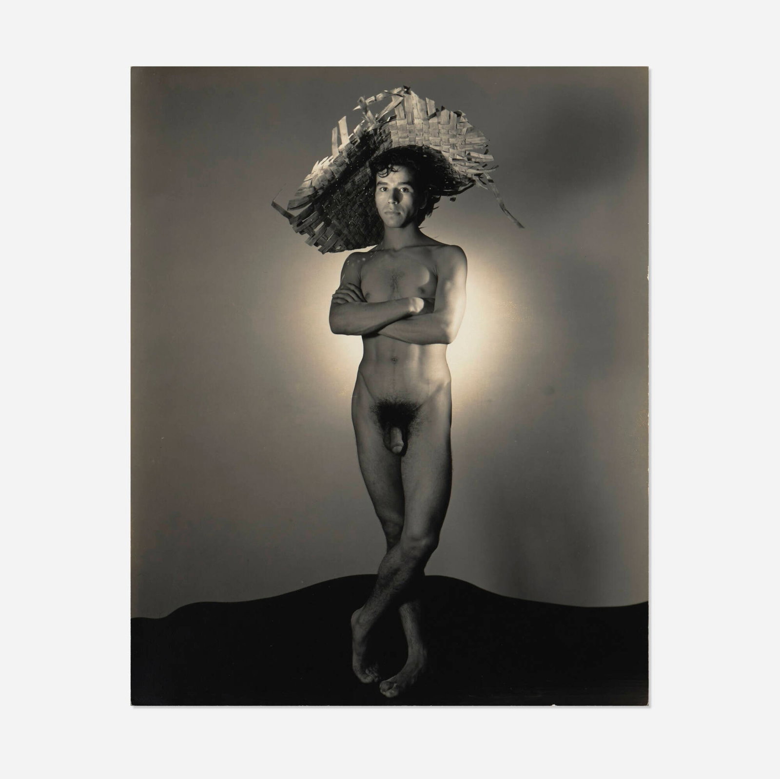 George Platt Lynes, Nicholas Magallmes: George Platt Lynes Nicholas Magallmes c. 1938 vintage gelatin silver print 9.25 h x 7.5 w in (23 x 19 cm) Inscribed to verso 'George Platt Lynes Nicholas Magallanes, c. 1938 Collection MW&