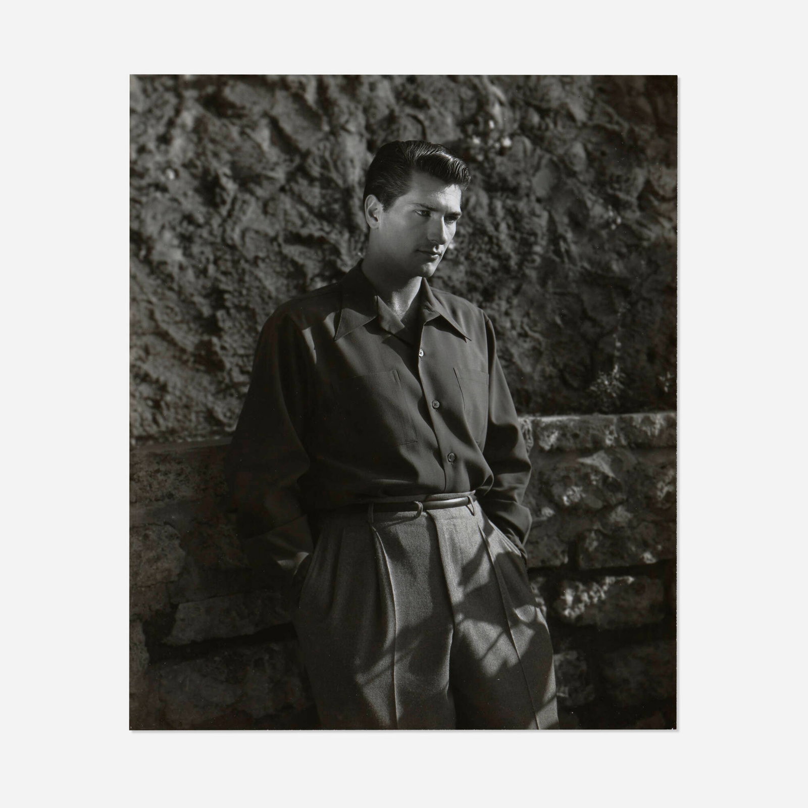 George Platt Lynes, Richard Sisson: George Platt Lynes Richard Sisson gelatin silver print 9.25 h x 7.75 w in (23 x 20 cm) Inscribed to verso 'Richard Sisson' with artist's Vogue stamp and collector's stamp.