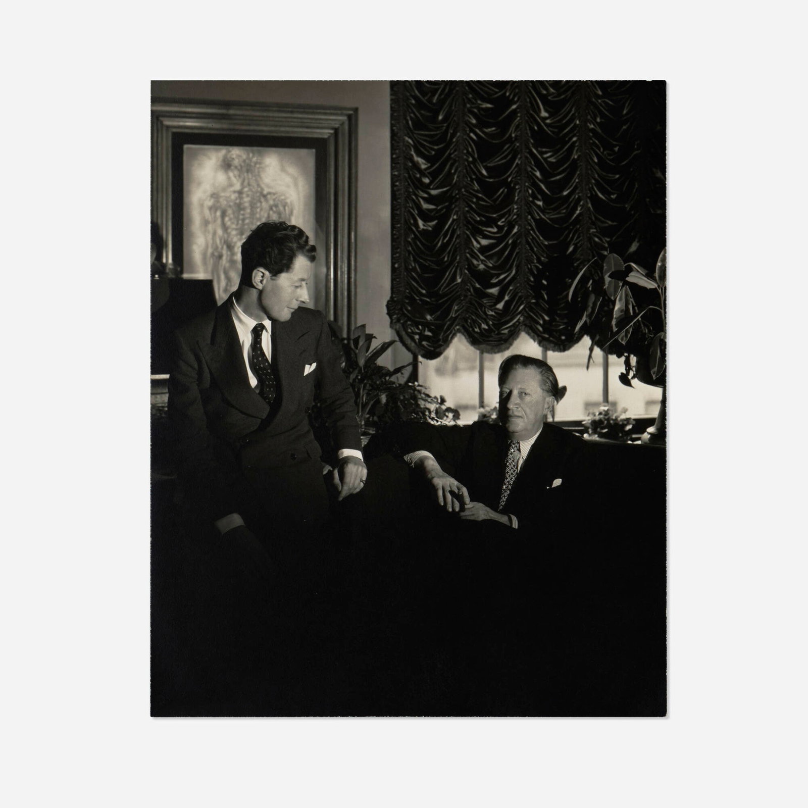 George Platt Lynes, David Horan and Osbert Sitwell: George Platt Lynes David Horan and Osbert Sitwell gelatin silver print 9.25 h x 7.5 w in (23 x 19 cm) Inscribed to verso 'David Horan + Osbert Sitwell' with artist's stamp and collect