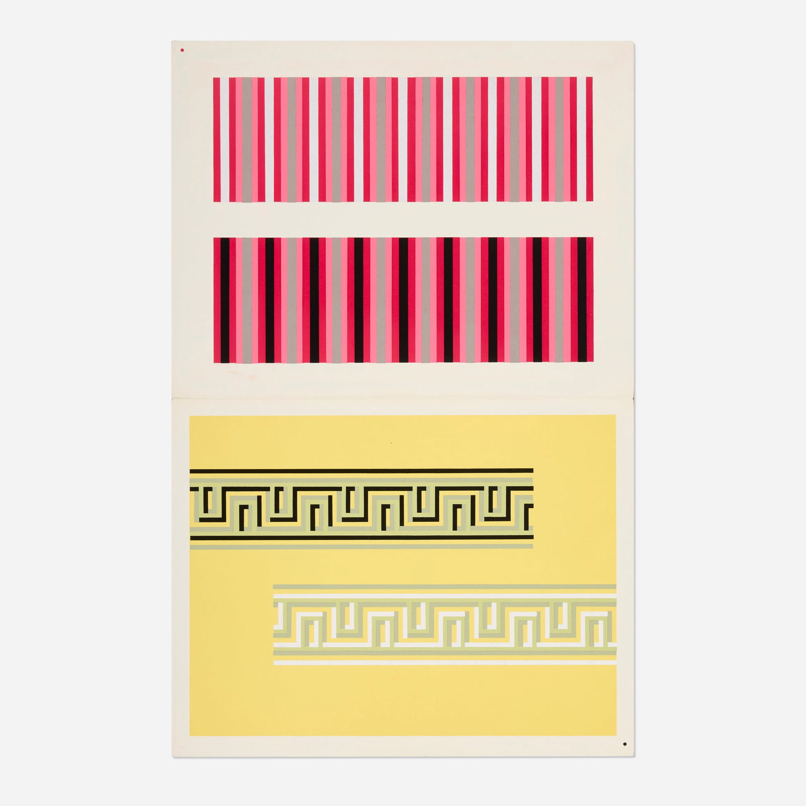 Josef Albers, Plate XIII-2 (from the Interaction of Color portfolio): Josef Albers Plate XIII-2 (from the Interaction of Color portfolio) 1963 / 1973 screenprint in colors image (largest): 9 h x 12 w in (23 x 30 cm) sheet (folded): 10 h x 13 w in (25 x 33 cm) shee